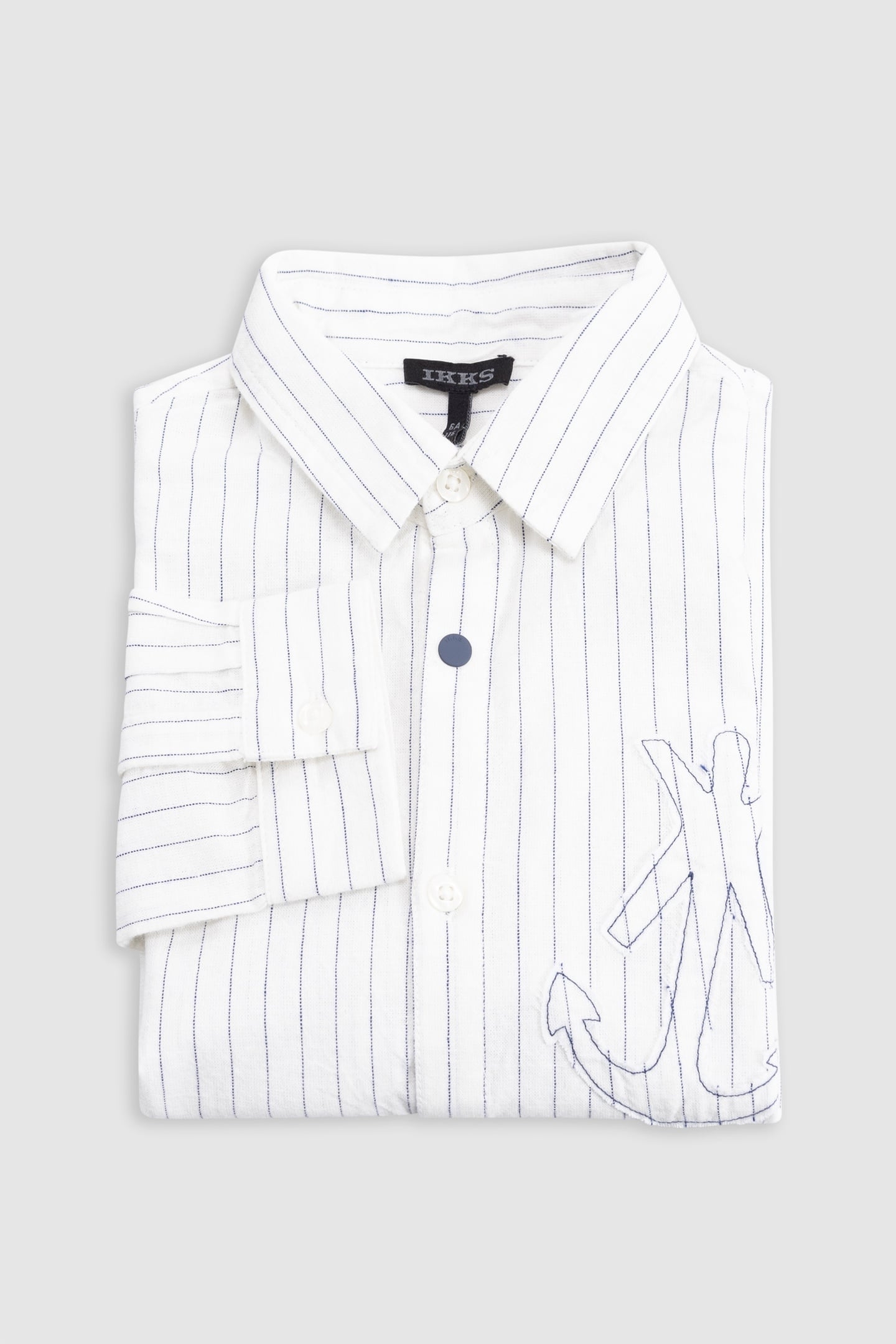 CREAM SHIRT WITH MAXI ANCHOR STRIPES 3