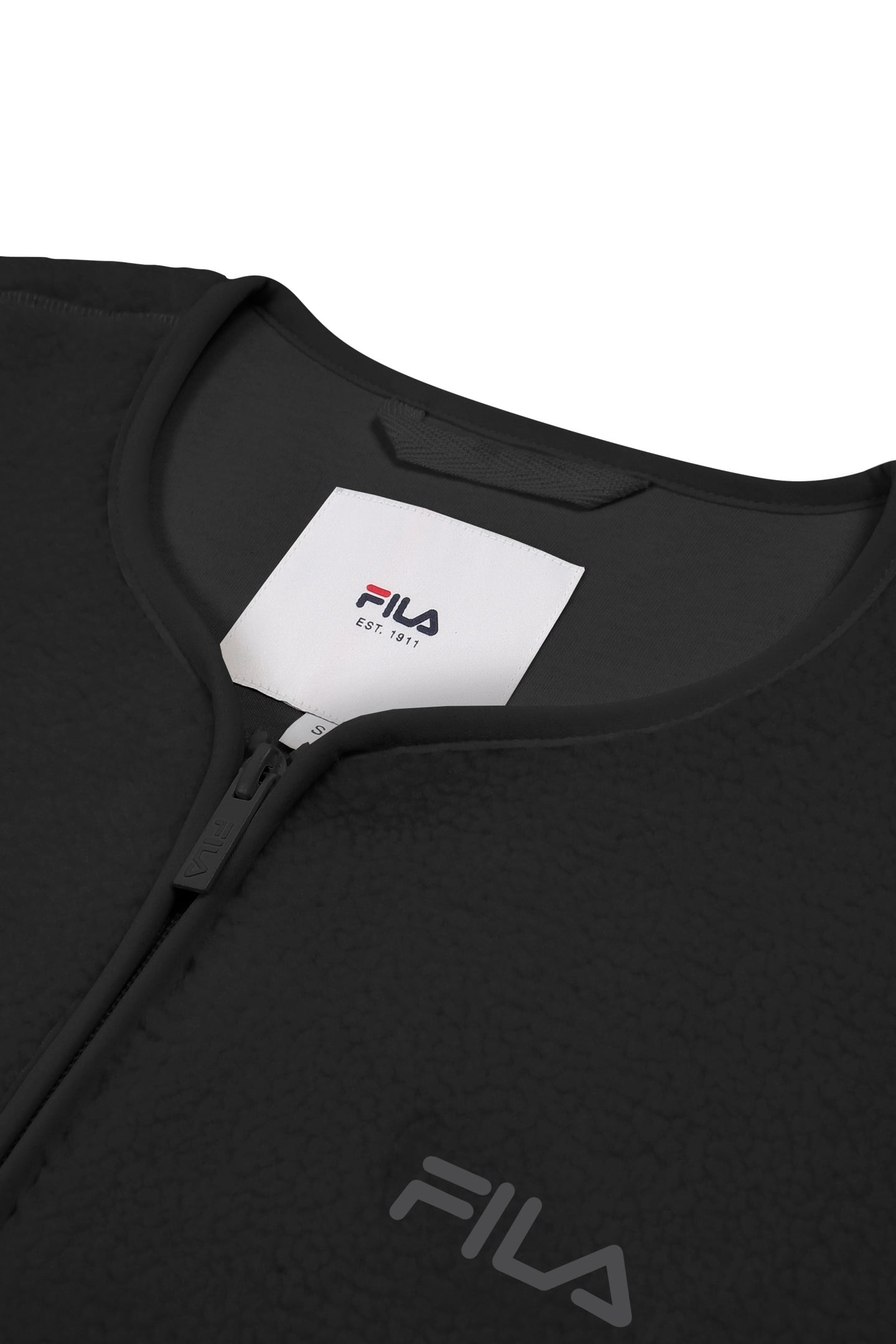 CASSIANO RELAXED TEDDY FLEECE JACKET BLACK 7