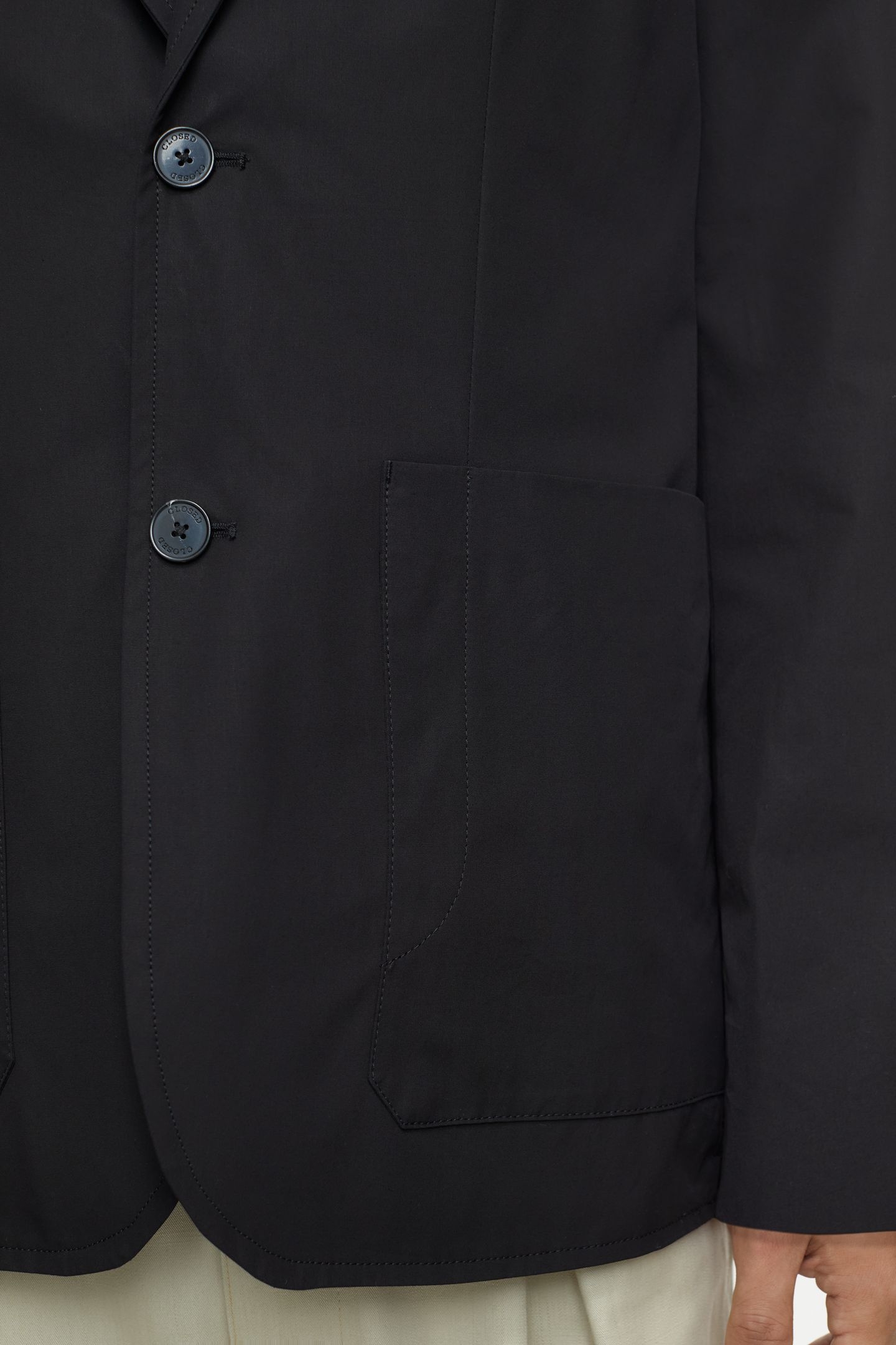 SINGLE BREASTED BLAZER BLACK 6