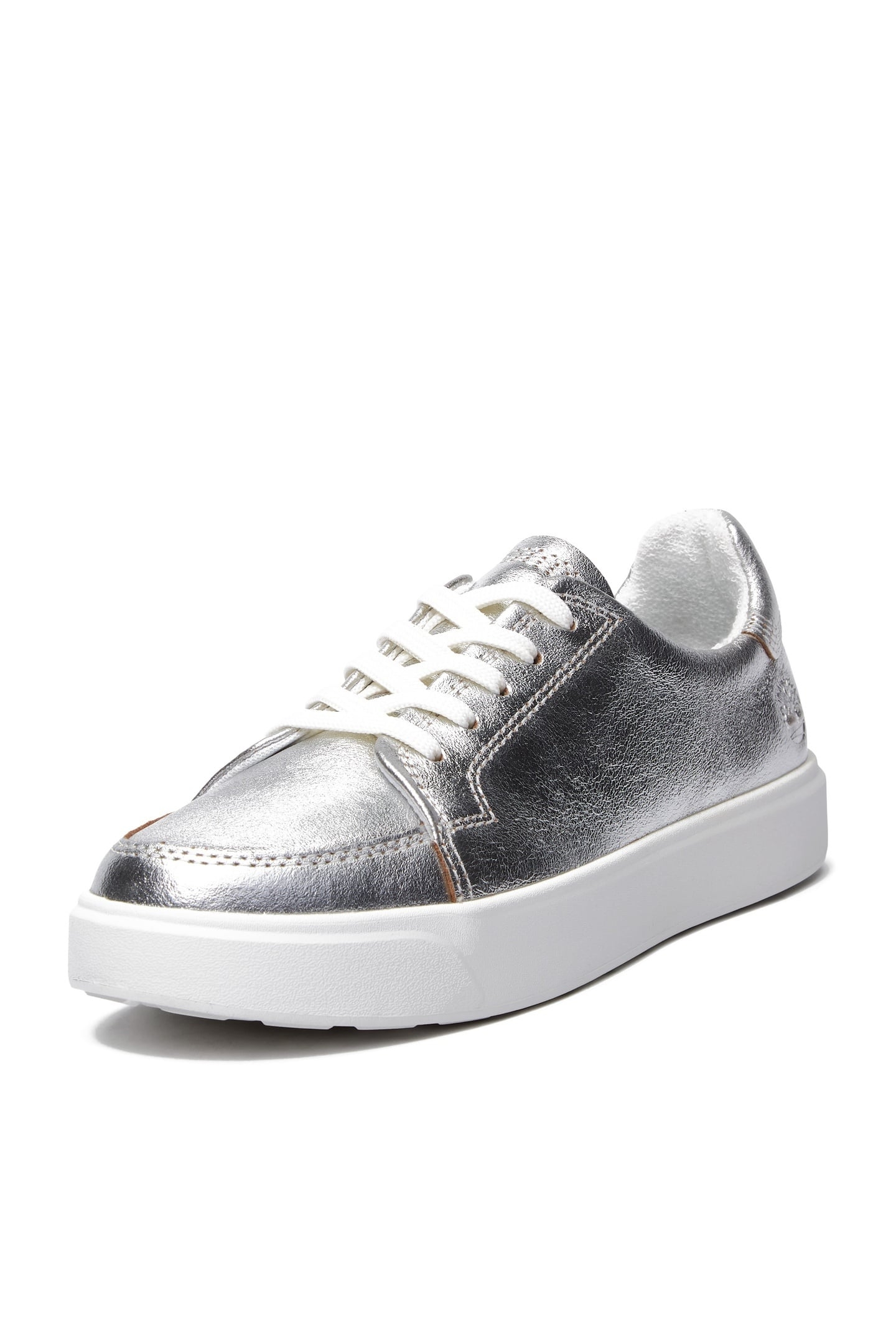 EMERSON STREET LOW LACE UP SNEAKER SILVER METALLIC 5