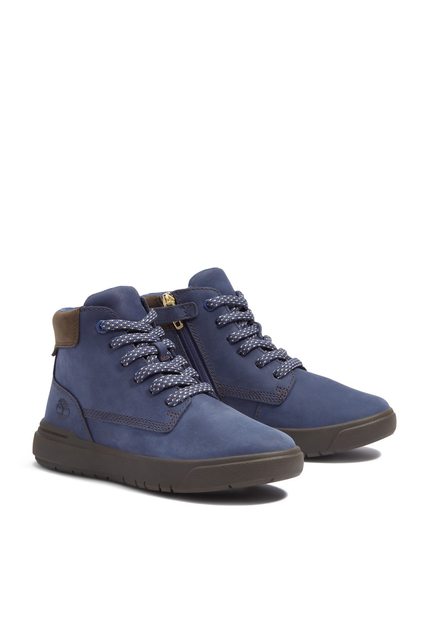 UNISEX SENECA BAY MID LACE UP WITH ZIP SNEAKER DARK BLUE NUB 7