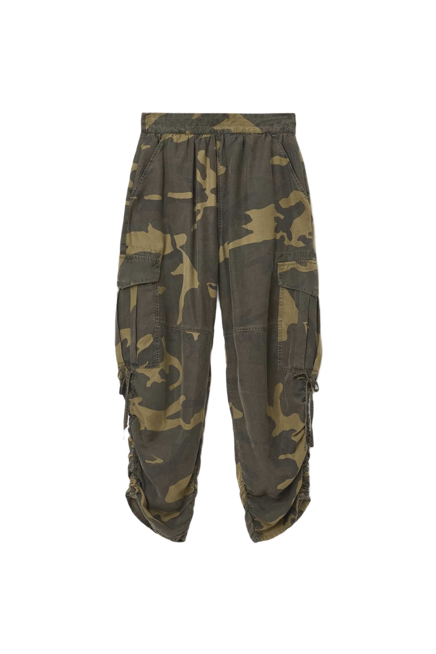 KAYE TENCEL TROUSER CAMO GREEN 6