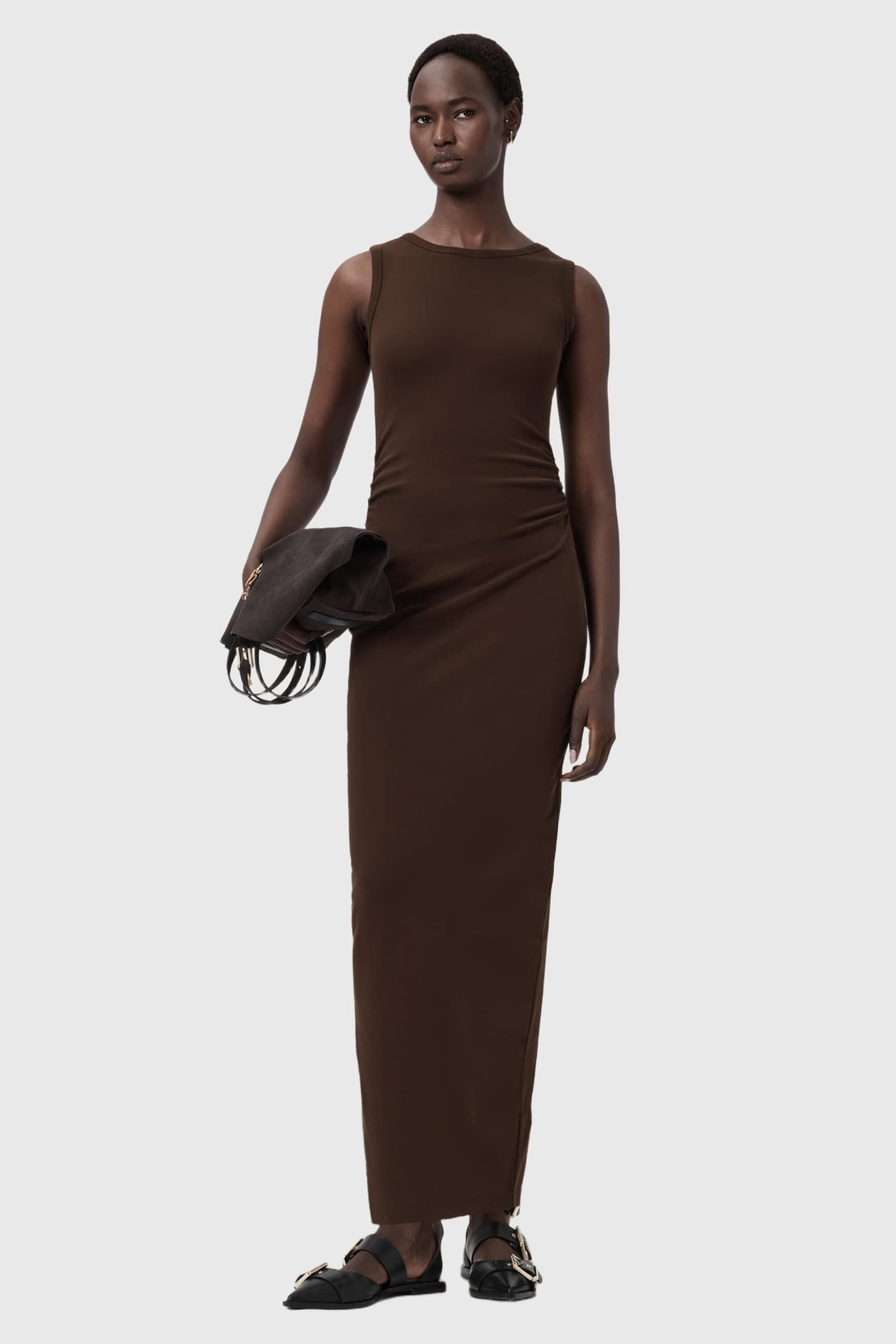 KATARINA DRESS TORTE BROWN 2