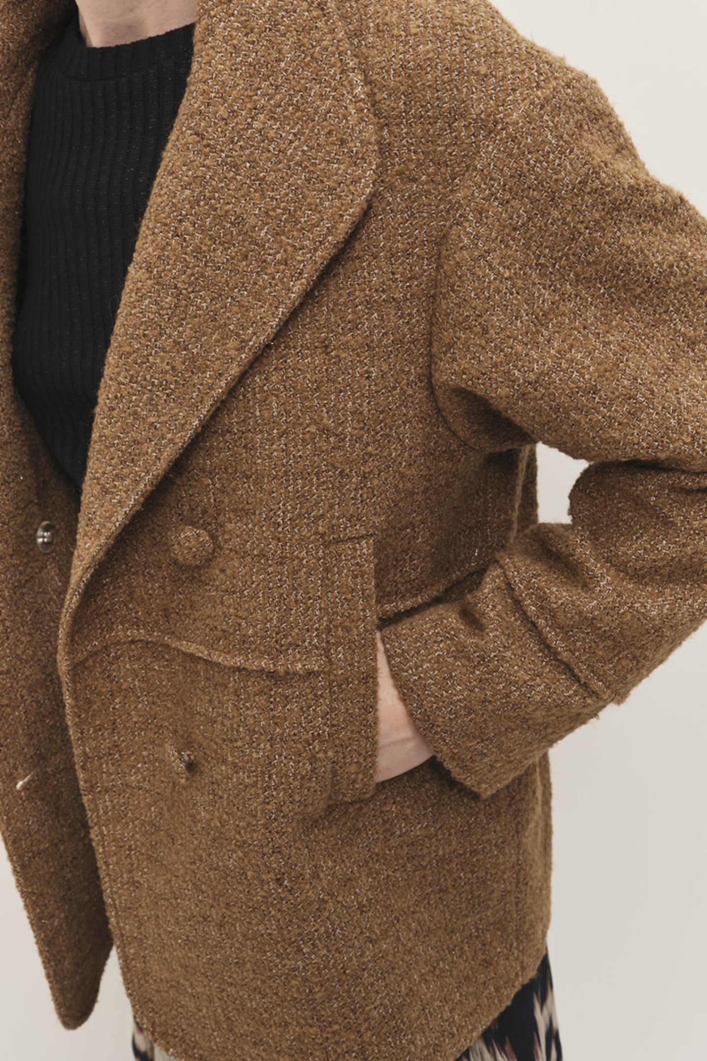 DUNE - FANCY WOOLEN CASHEW NUTS COAT 6