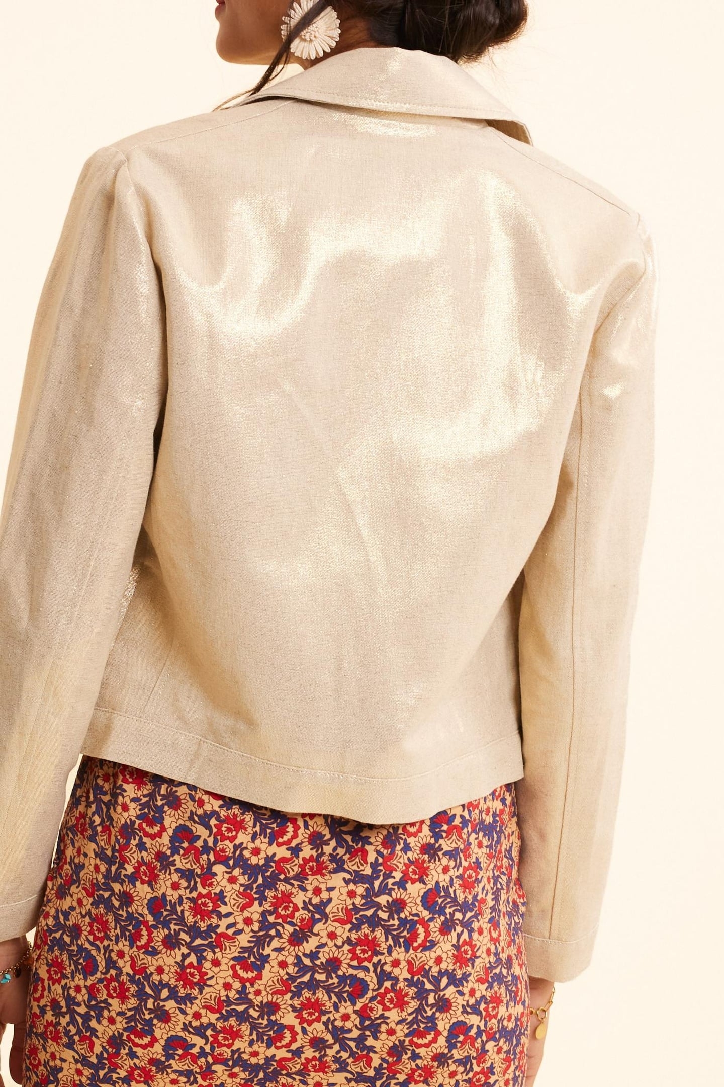 GOLD BIKER JACKET GOLD 2