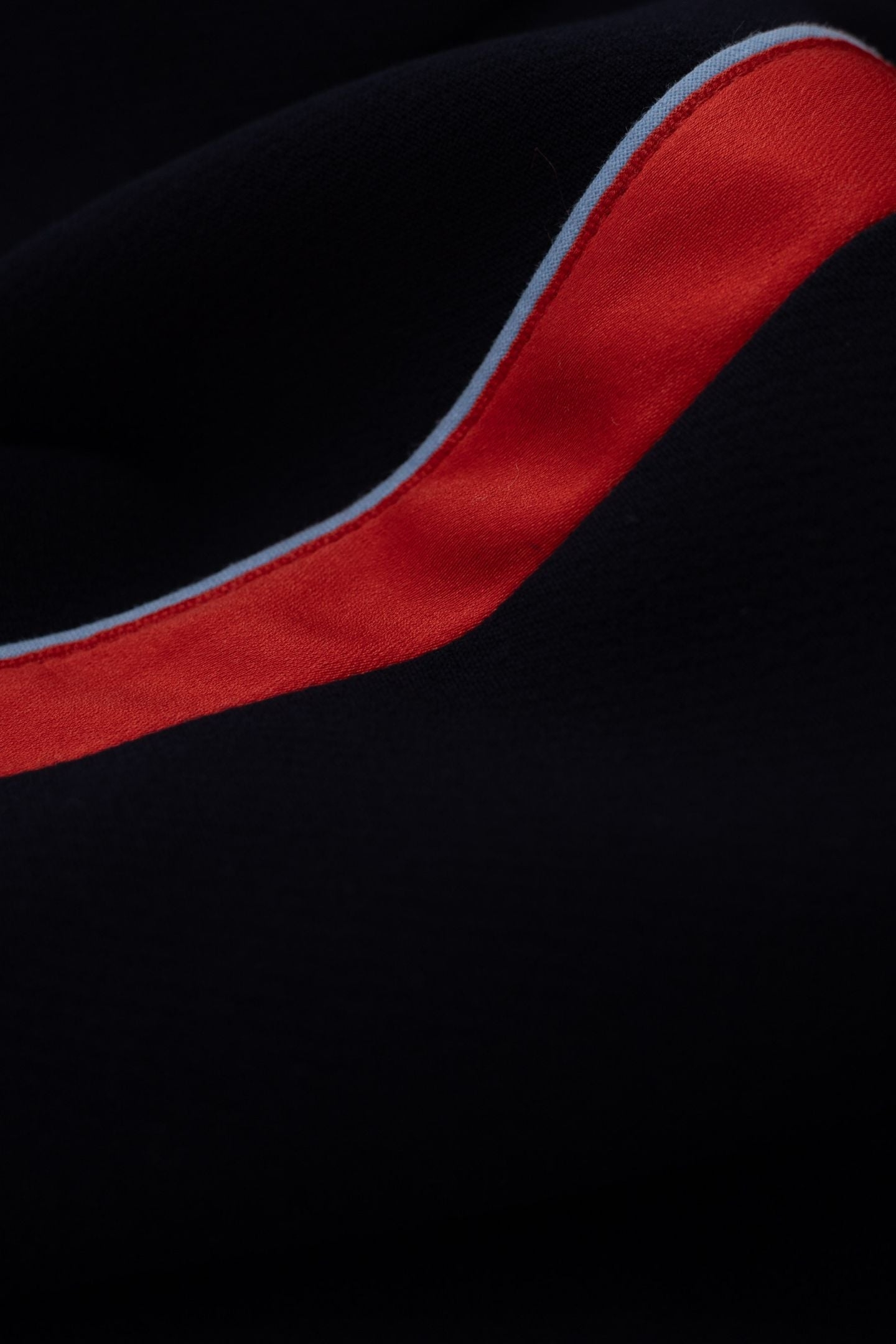 NAVY SKORT WITH STRIPED SATIN SIDE BANDS MARINE 8