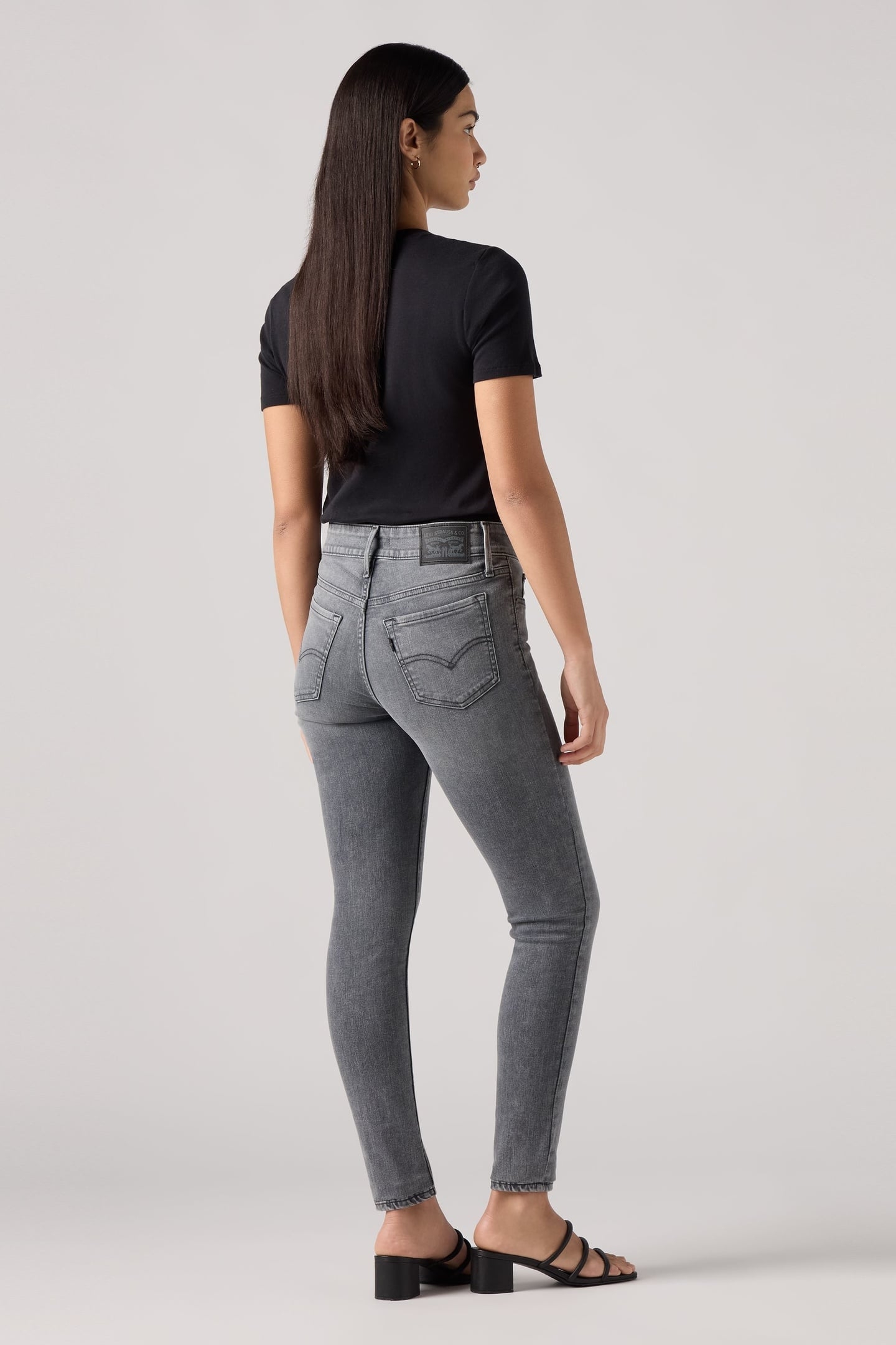 721 HIGH RISE SKINNY BLACK WORN IN 4