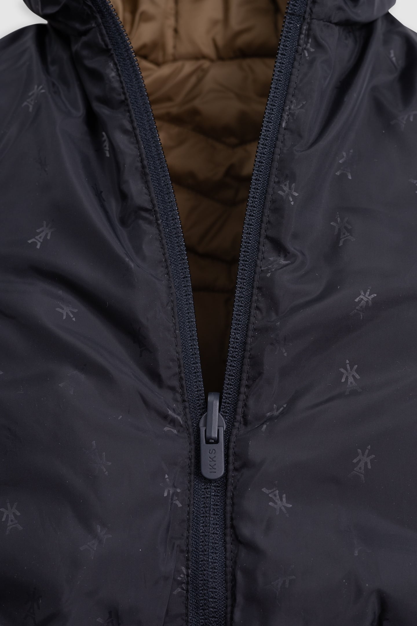 BABY BOY REVERSIBLE CAMEL AND NAVY DOWN JACKET 6