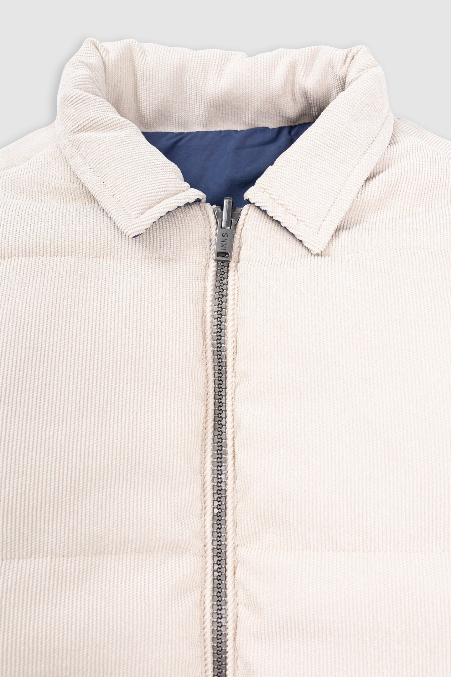 REVERSIBLE BLUE AND ECRU PADDED JACKET 5