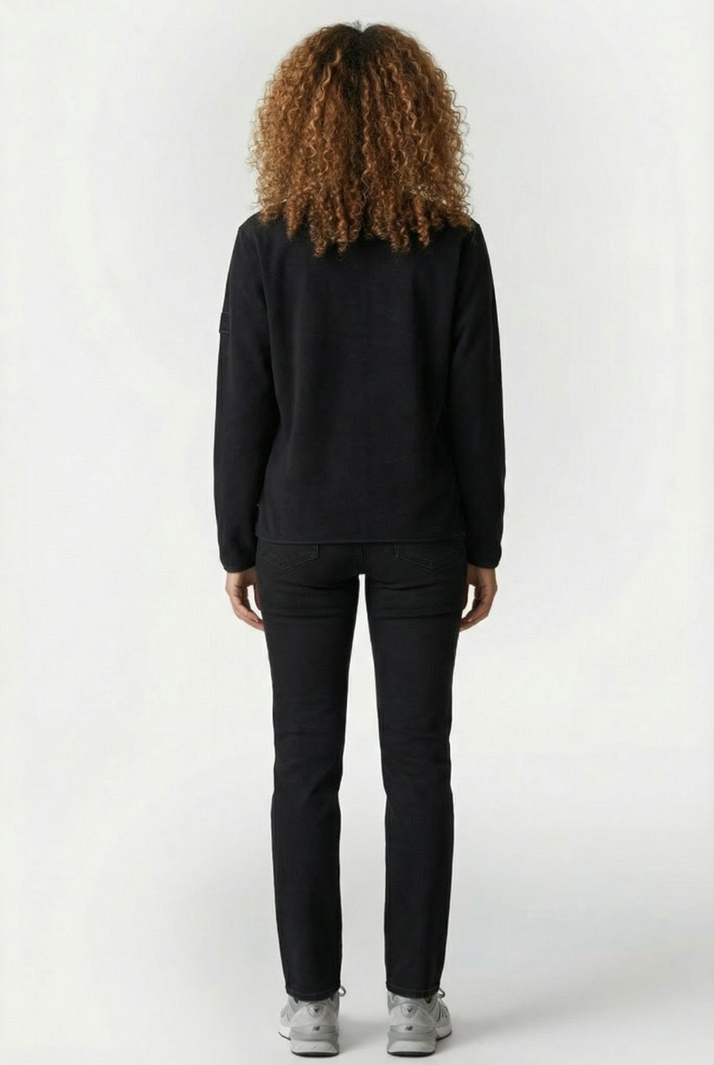 FLEECE CREW NECK T1 BLACK UNISEX 3