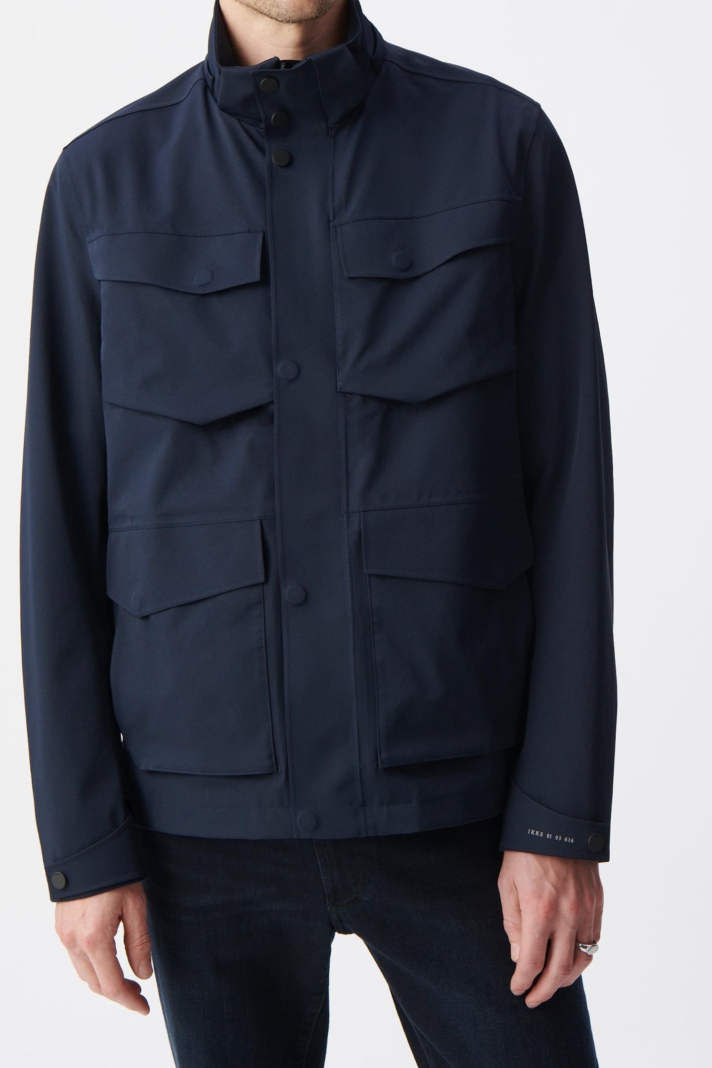 NAVY NYLON WATERPROOF PARKA 3