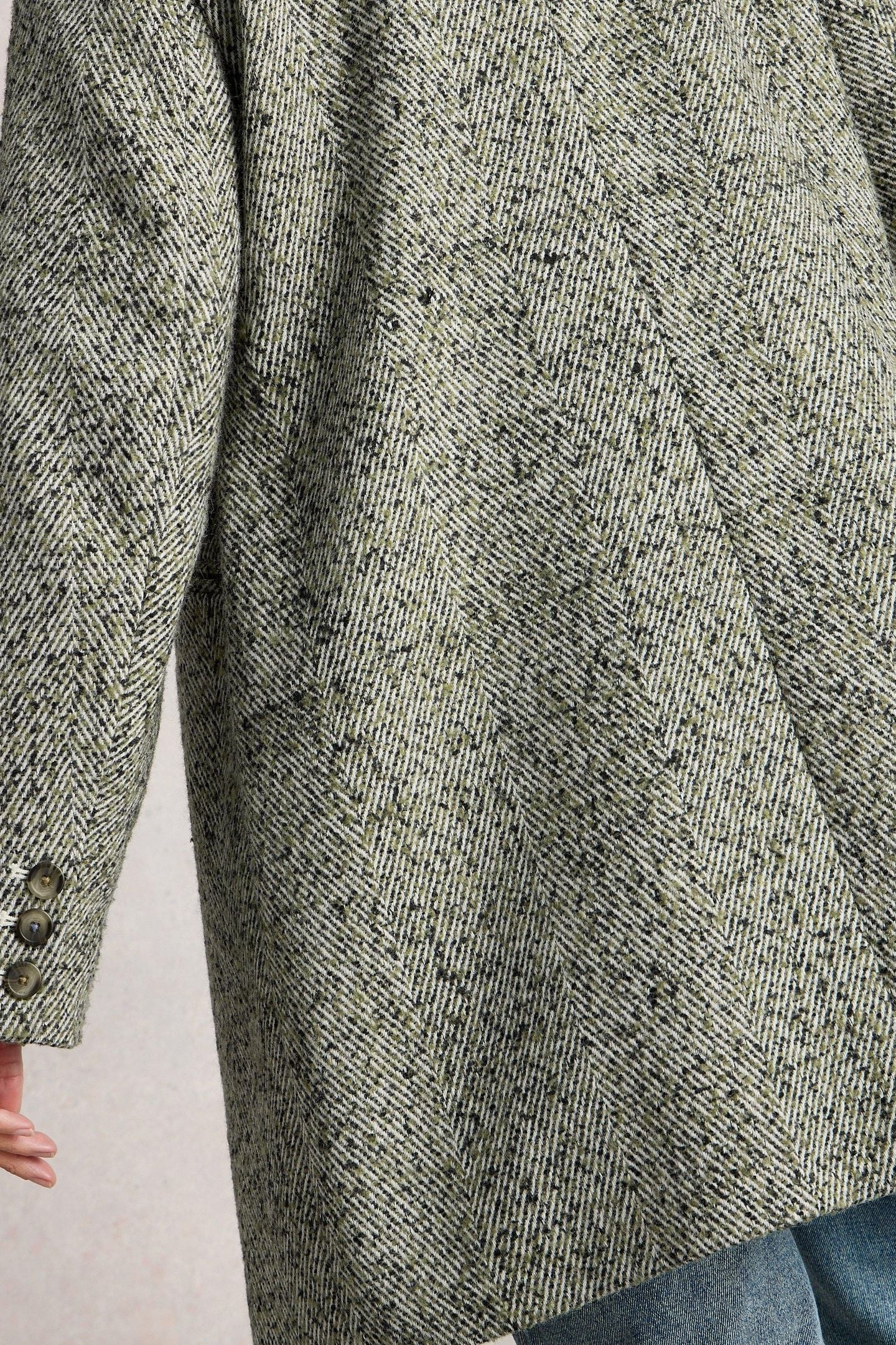 KARLA TWEED WOOL BLEND COAT GREY MULTI 4