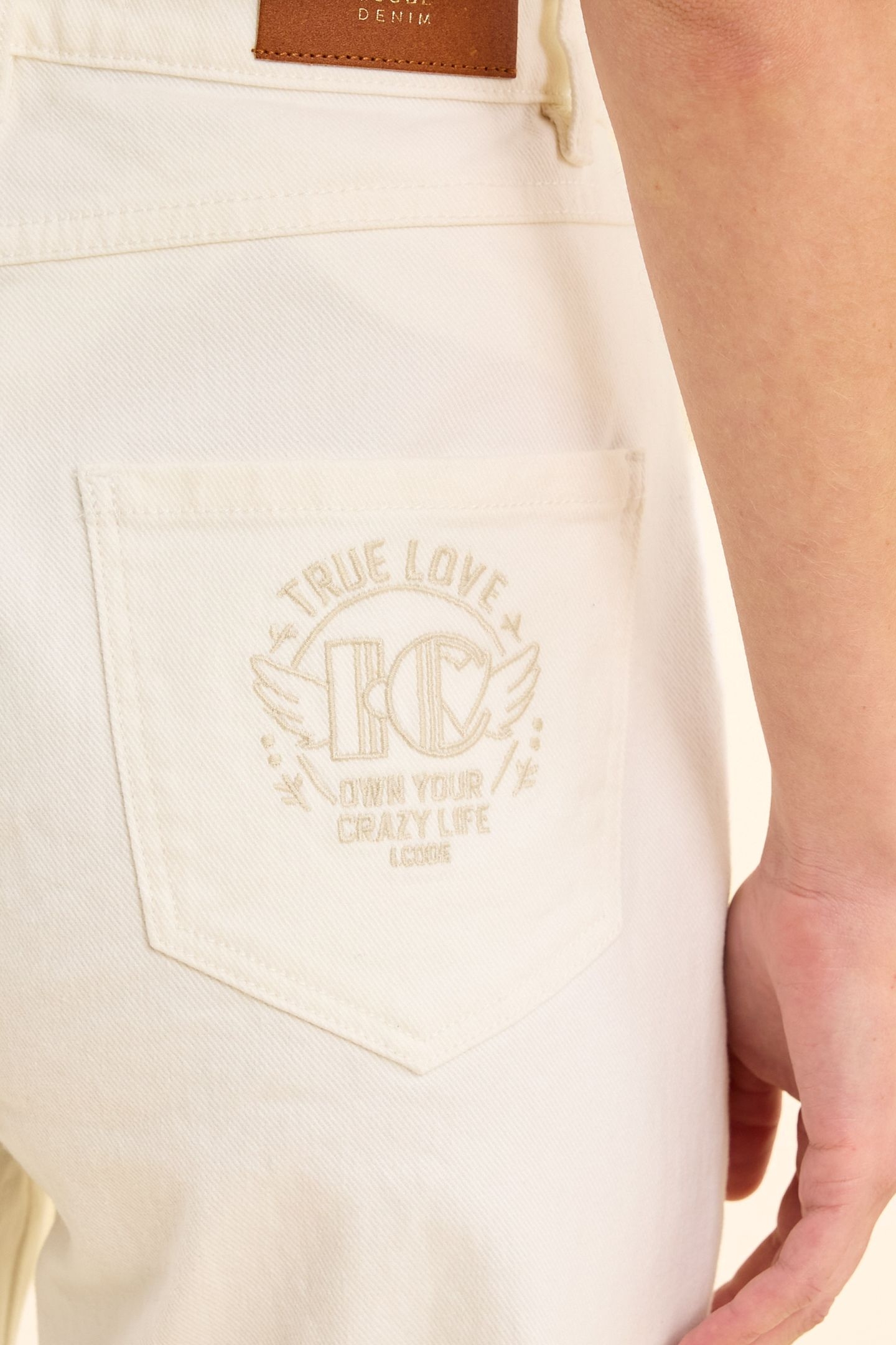 OFF-WHITE BOYFIT JEANS ELISE OFF-WHITE 7