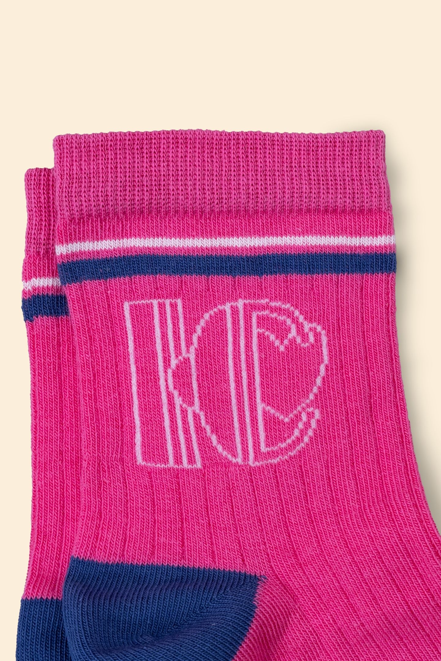 WHITE, BLUE, AND PINK SOCKS INDIGO 6