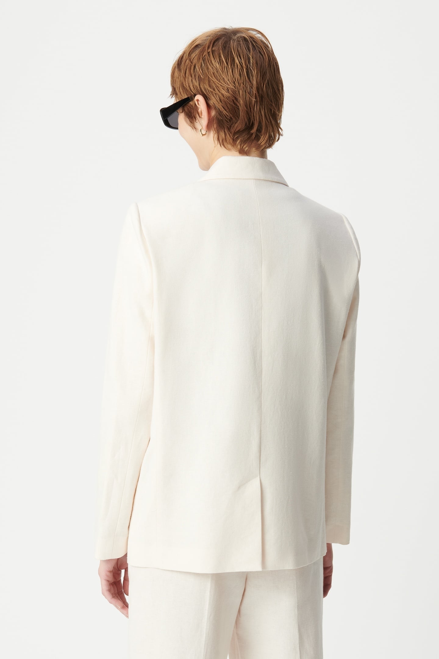 ECRU LINEN AND COTTON SUIT JACKET 3