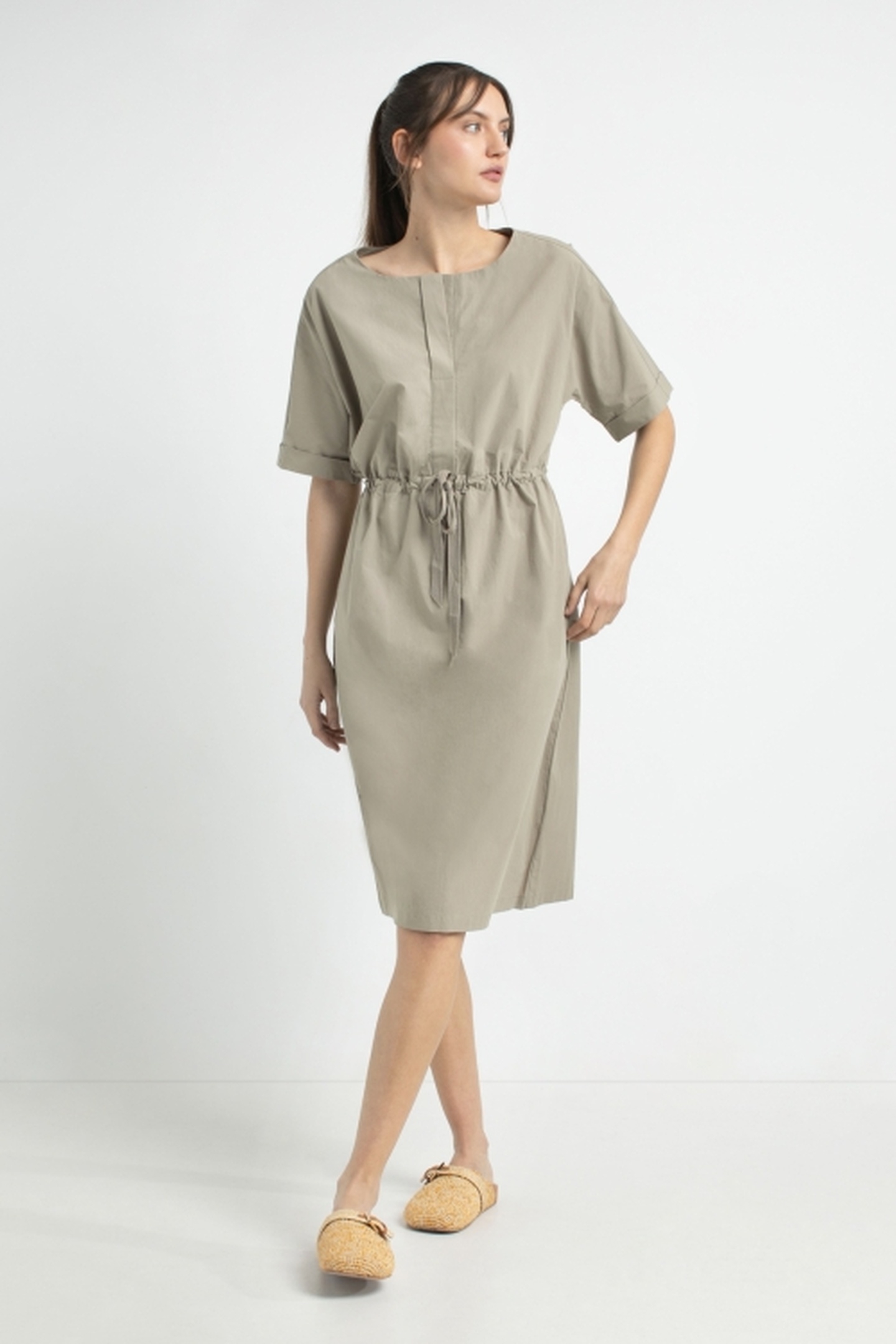 JANE DRESS LIGHT OLIVE 4