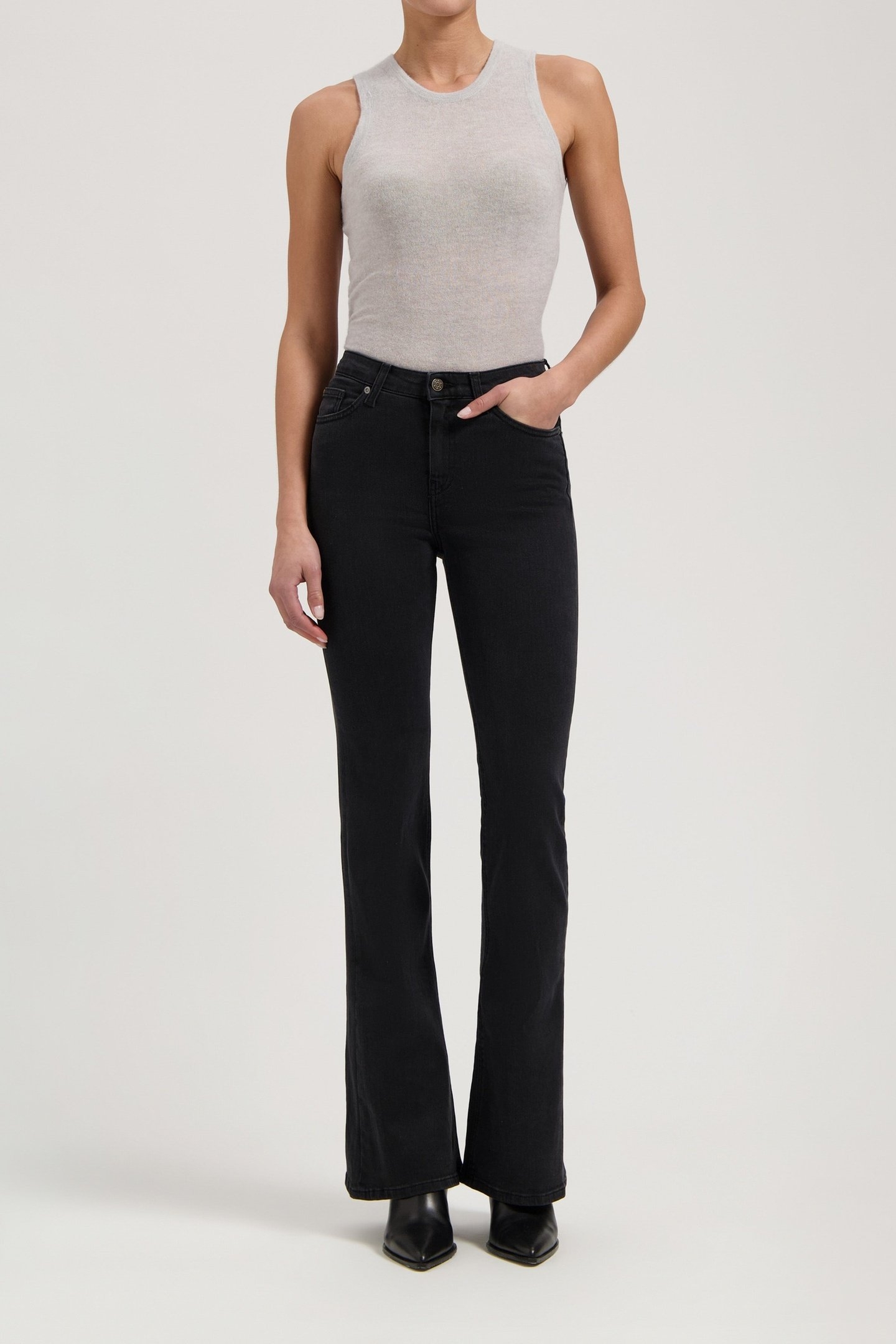 ISY HIGH FLARED STONE BLACK 2