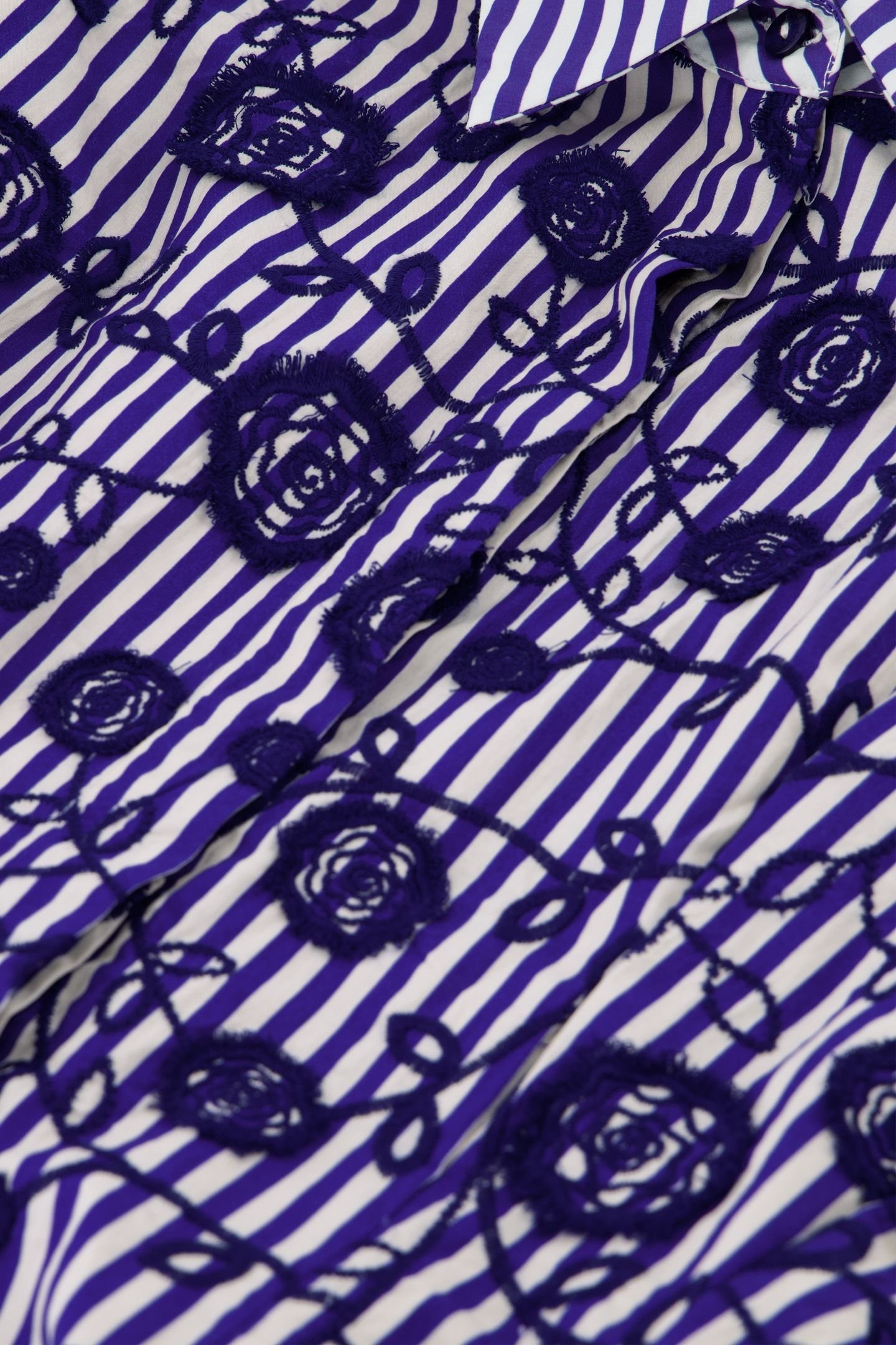 ROSINA BLOUSE COSY WHITE/ROYAL COBALT 5