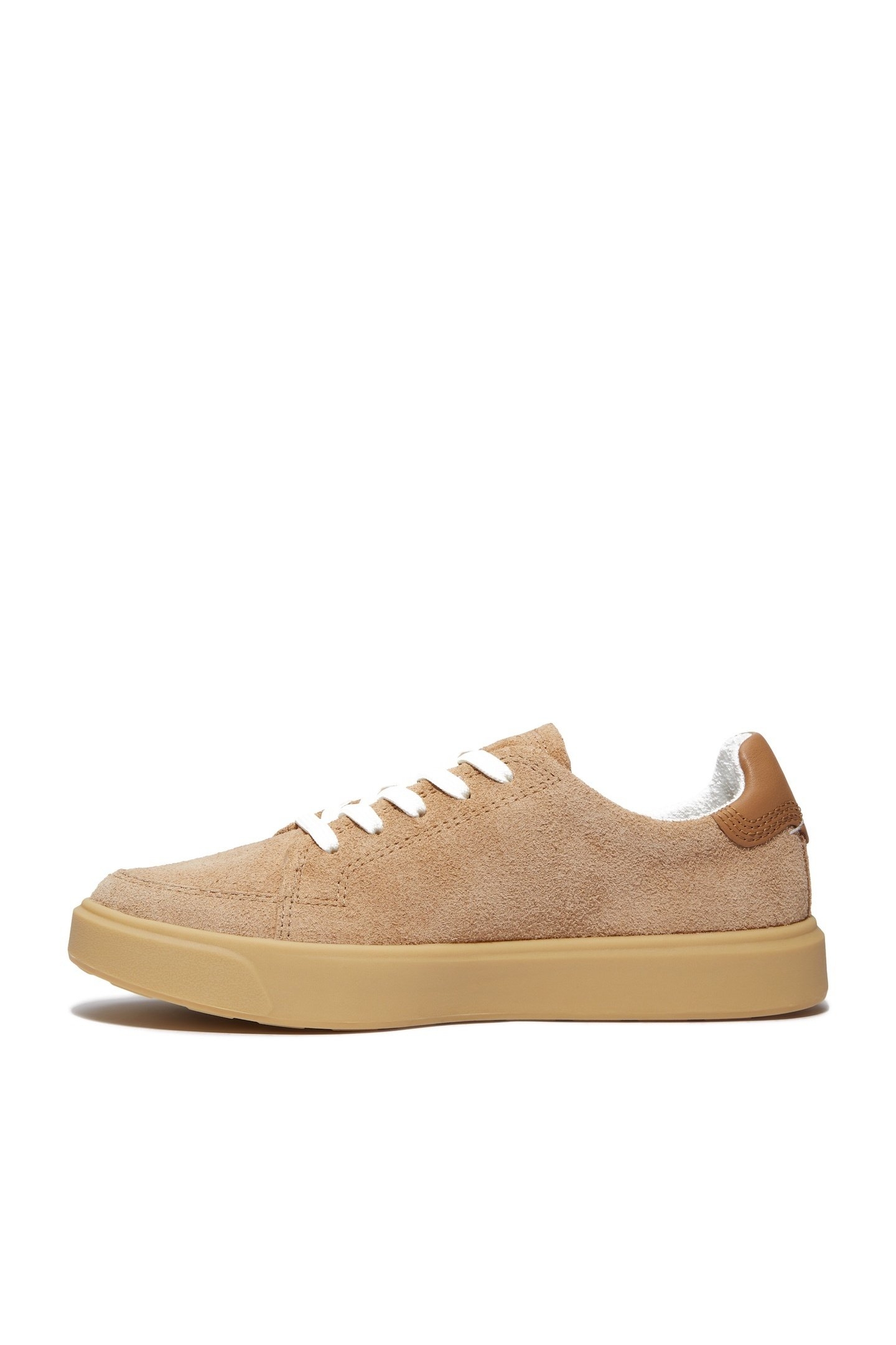 EMERSON STREET LOW LACE UP SNEAKER MEDIUM BEIGE SUEDE 3