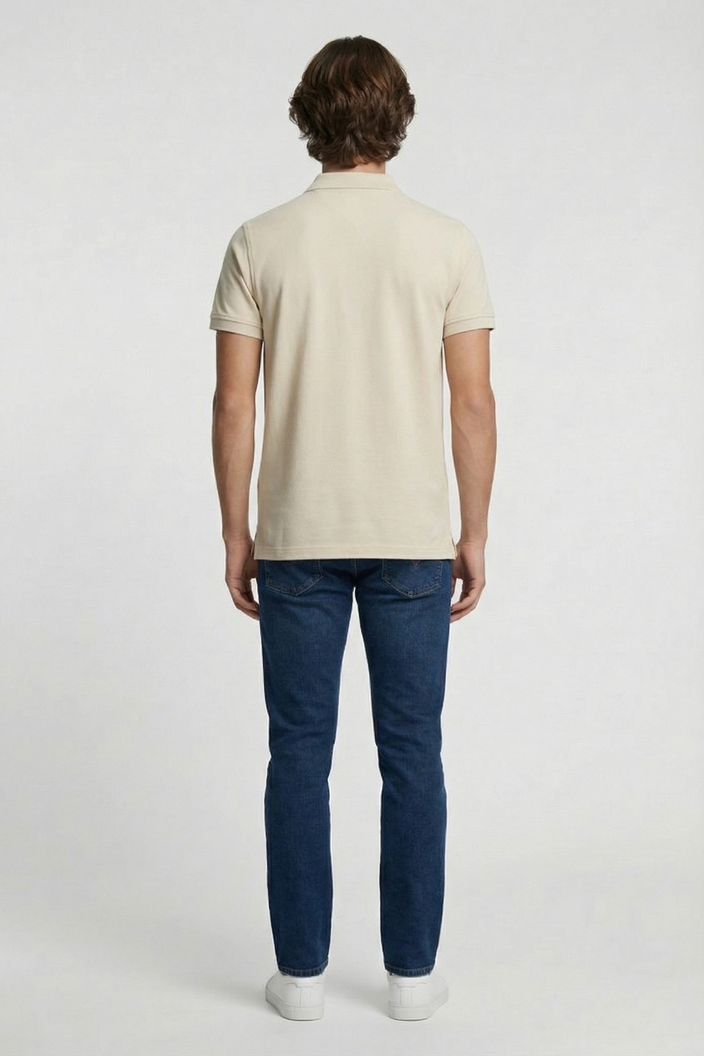 SLIM PLACKET POLO DESERT SAND DUNE 2