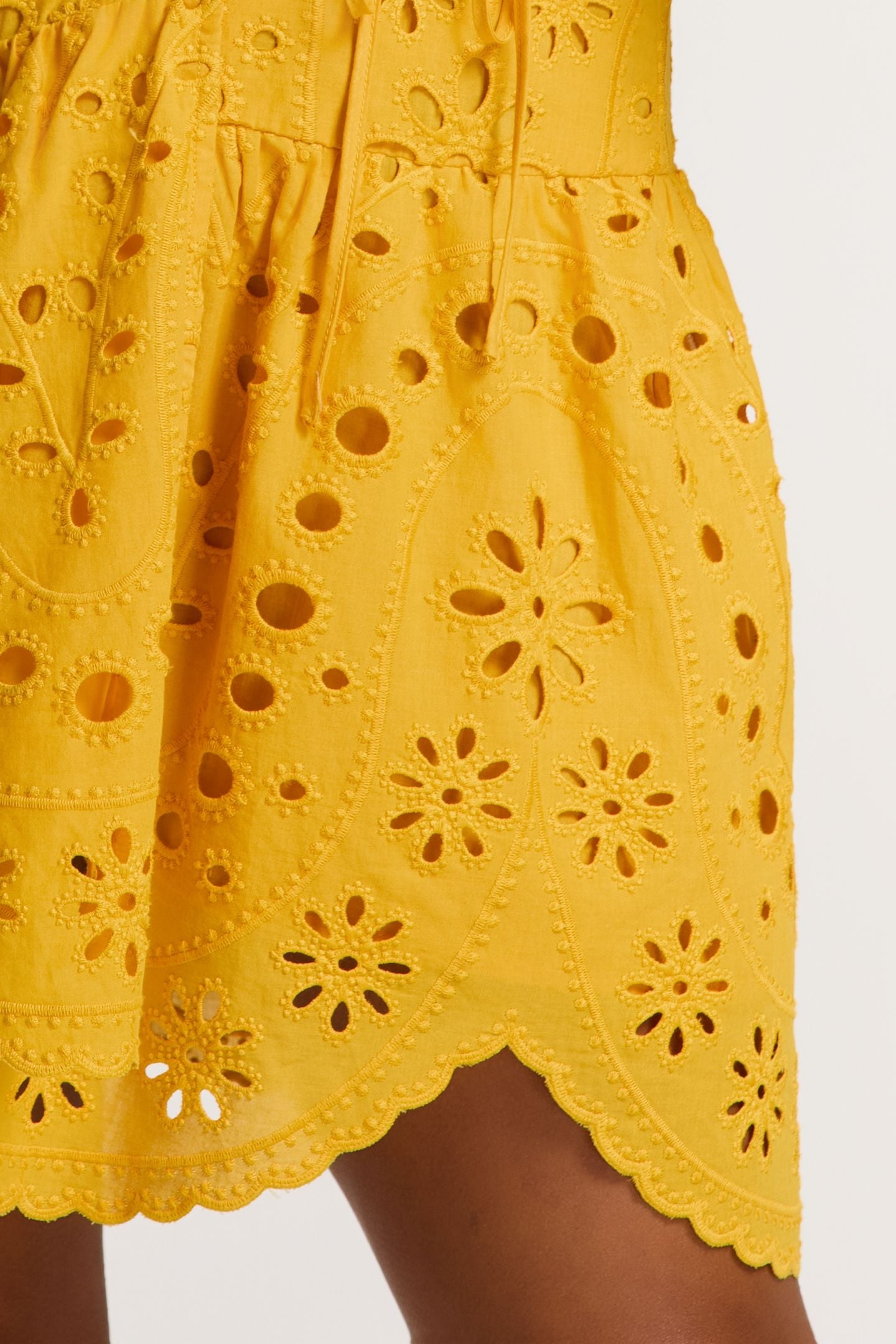 JOELLE DRESS PAISLEY BRODERIE YELLOW PAISLEY BRODERIE 8