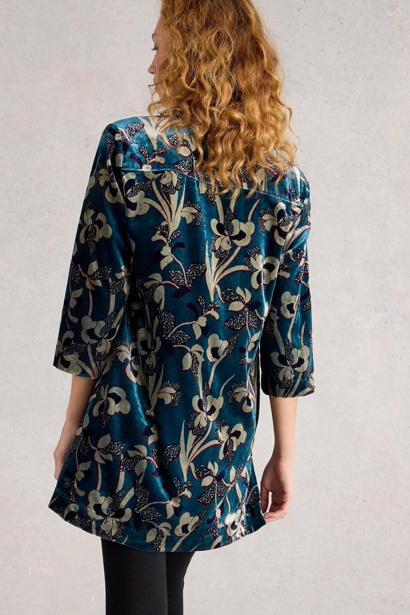 BLAKE VELVET TUNIC BLUE MULTI 3