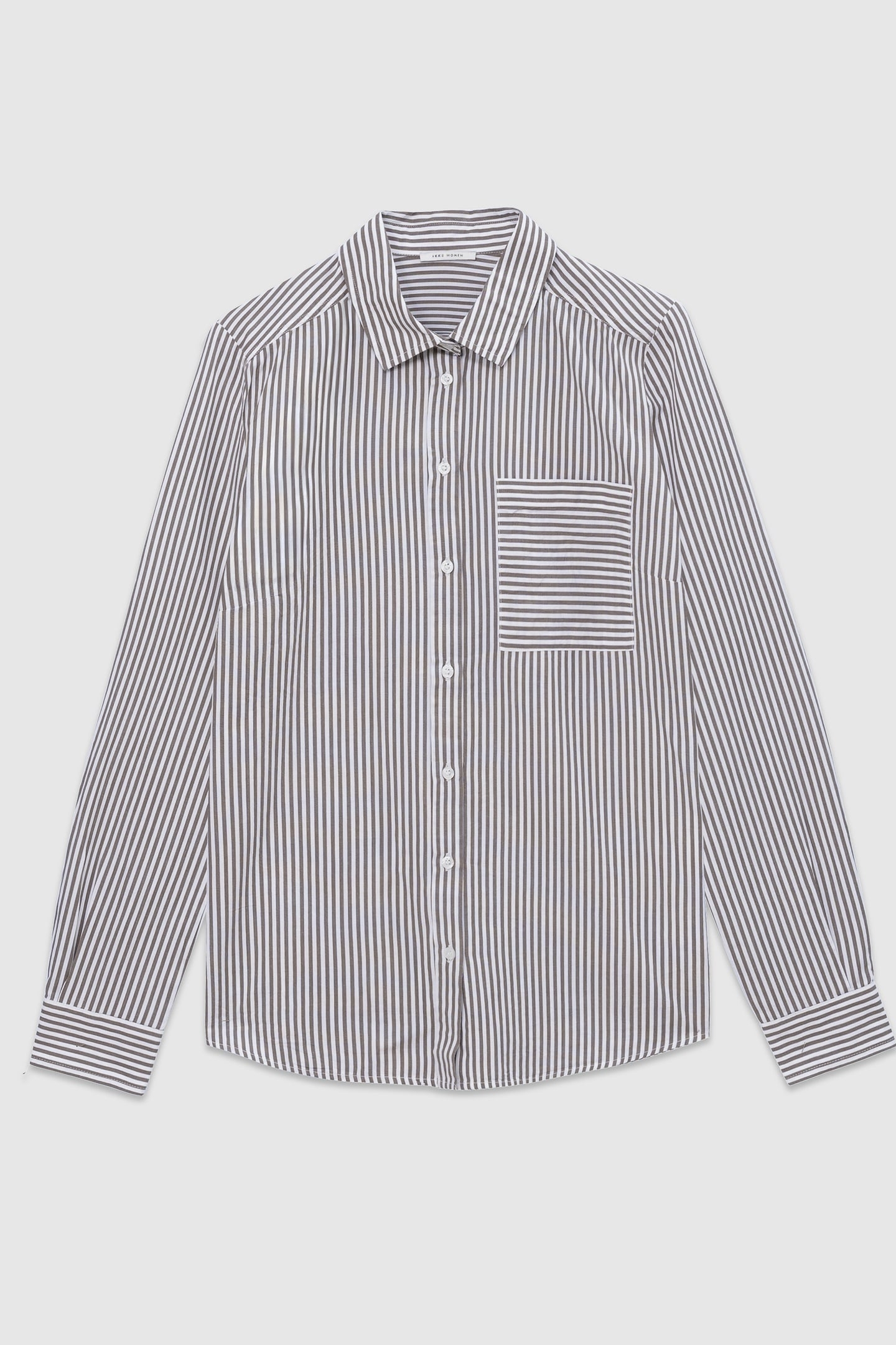 ORGANIC COTTON SHIRT, LIGHT GREY STRIPES 4
