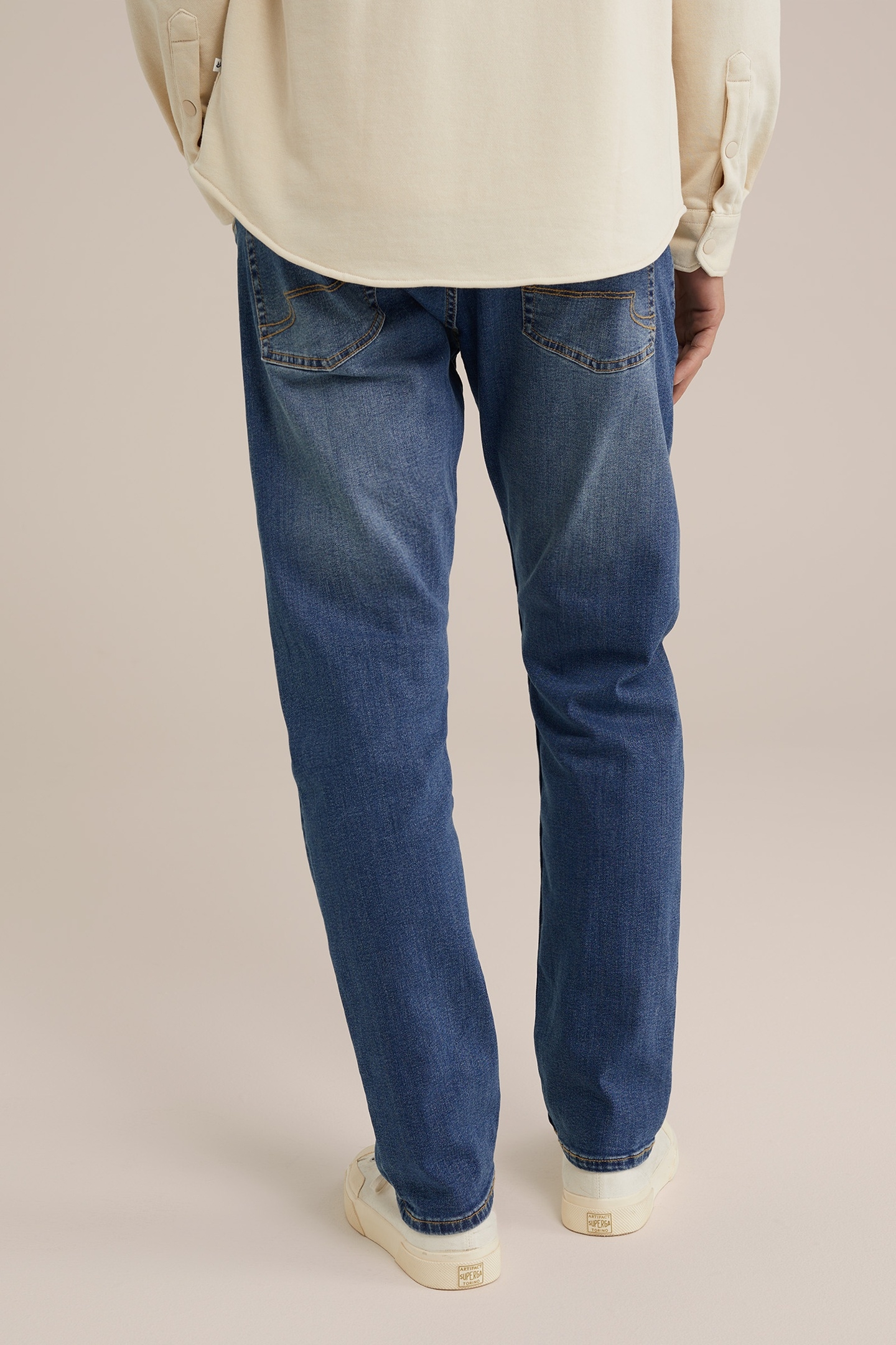 5-POCKET MID WAIST BLUE 2