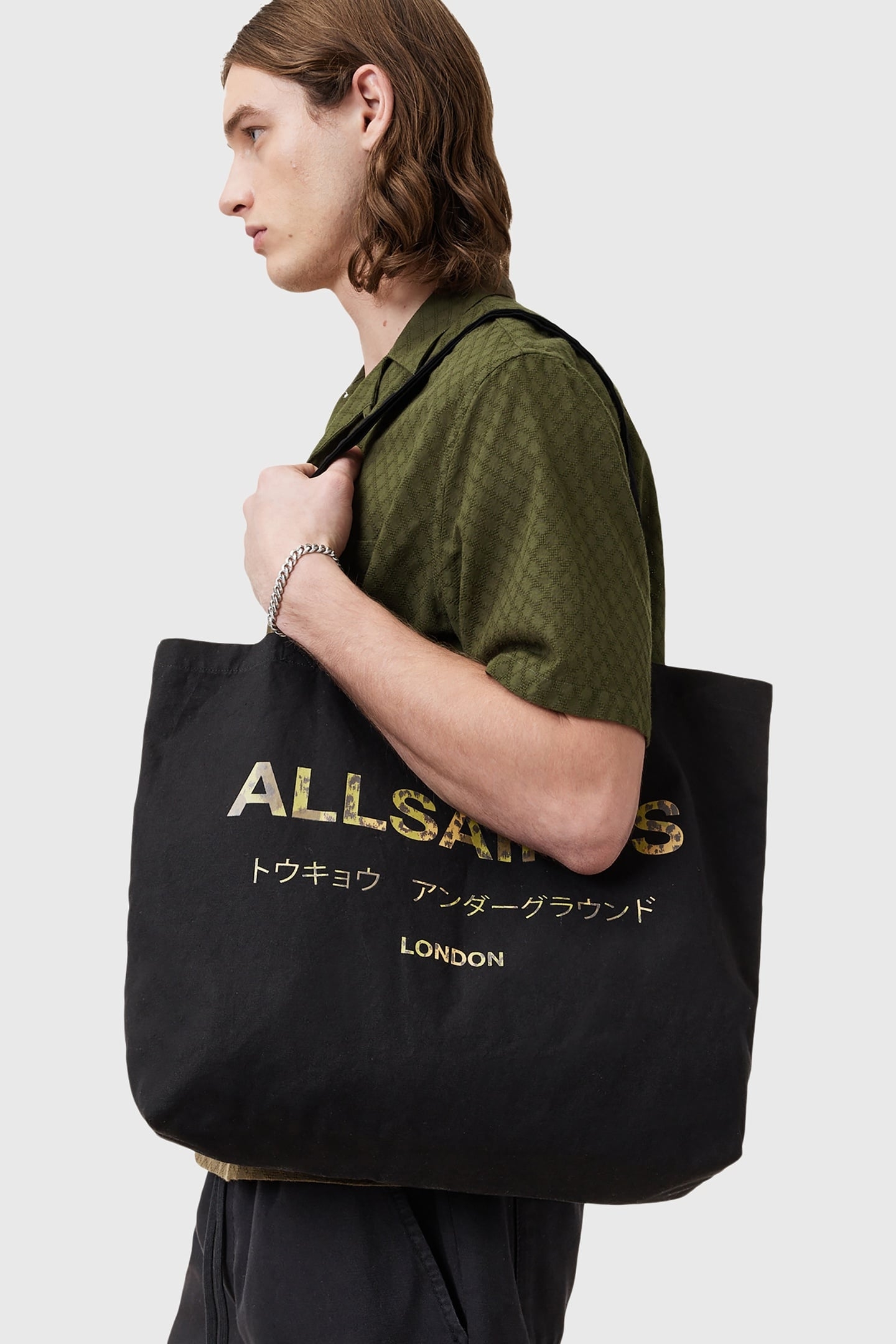 UNDERGROUND TOTE BLACK/GREEN 2