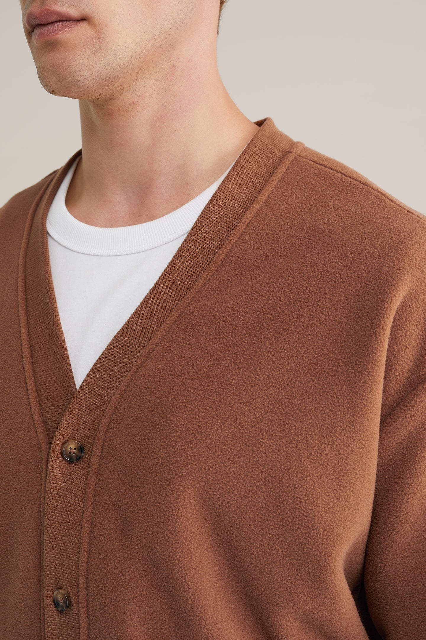 CARDIGAN CINNAMON BROWN 5