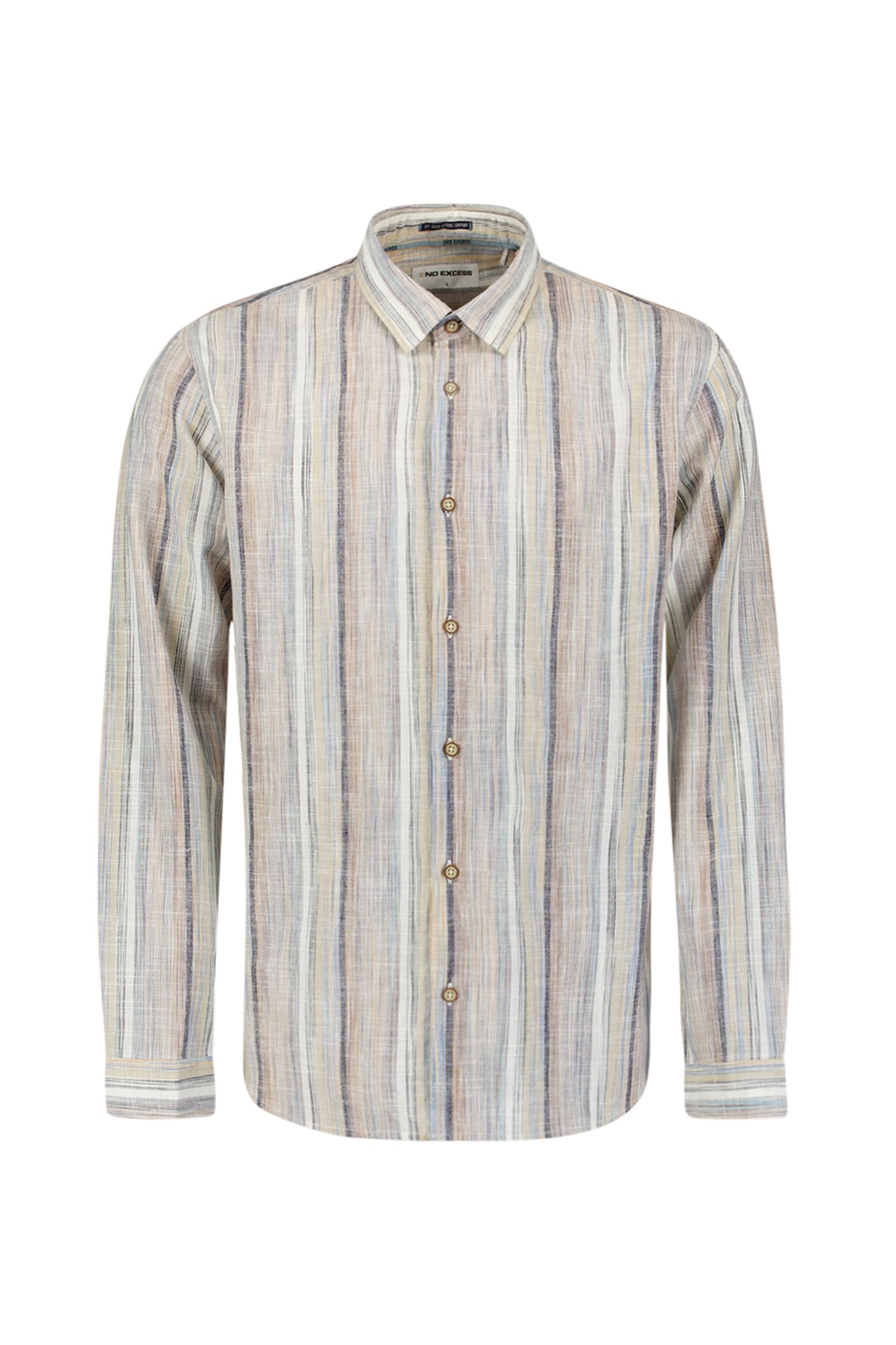 SHIRT SLUB MULTI COLOURED STRIPES BLUE 4