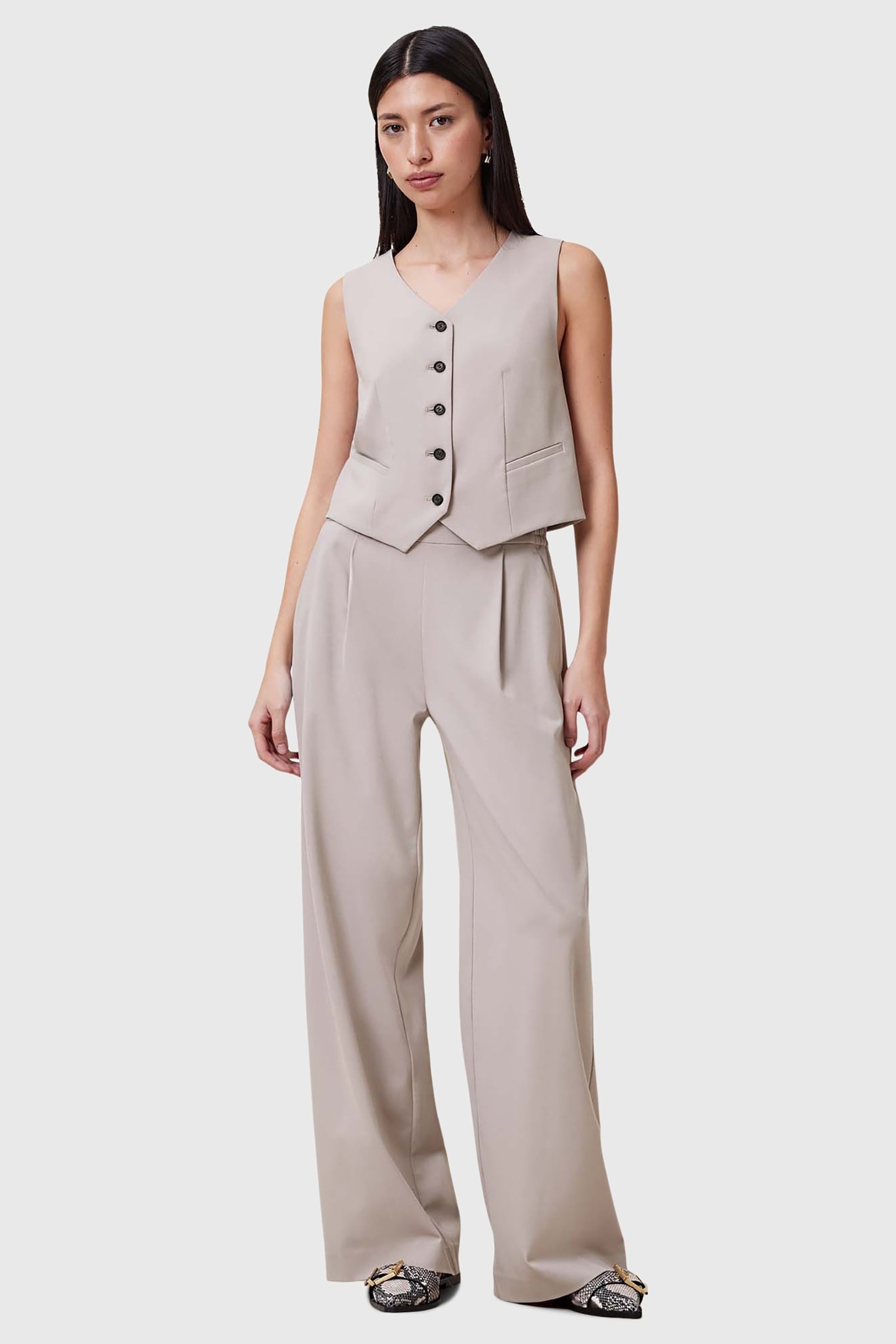 ALEIDA WL TROUSER GREIGE BROWN 3