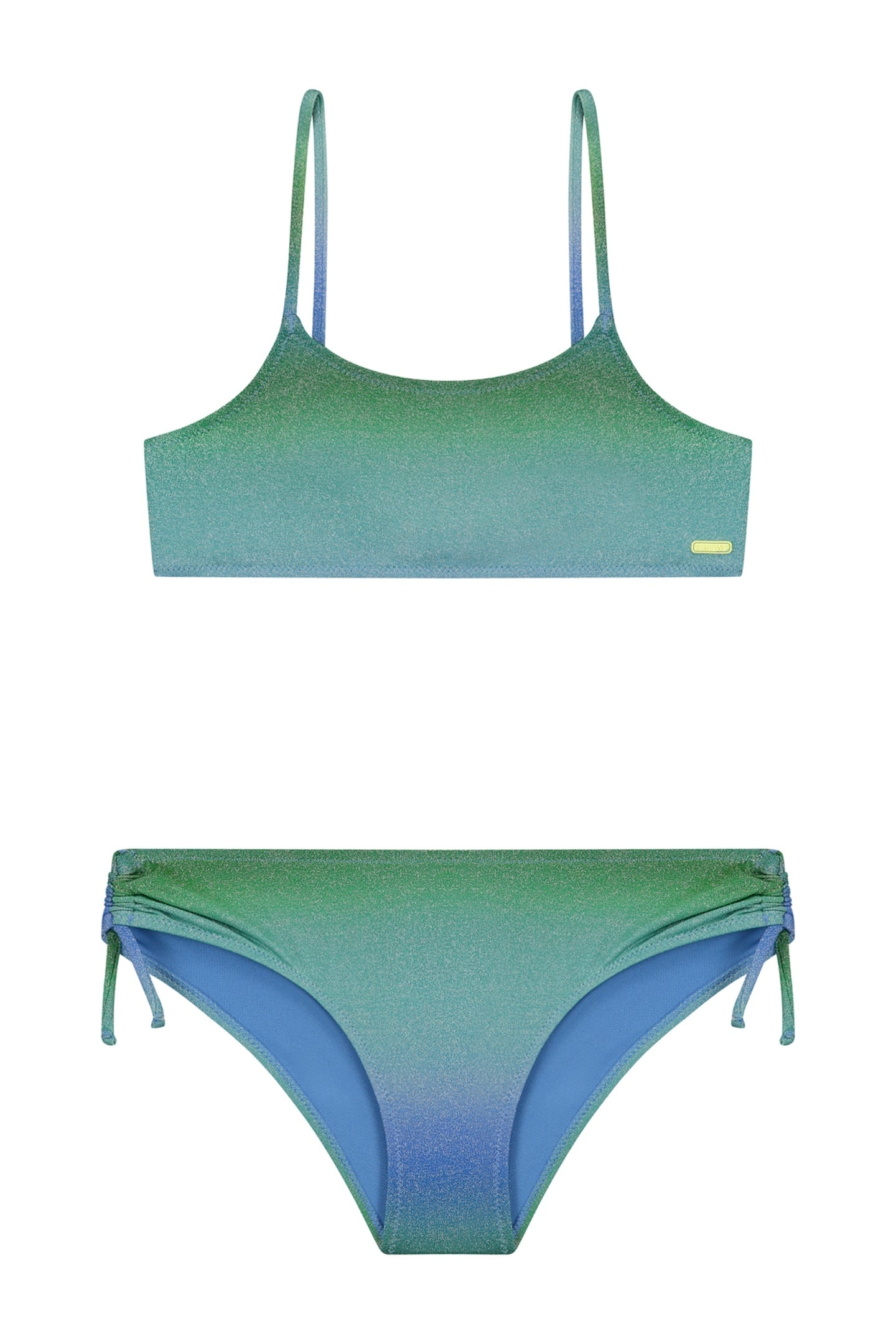 GIRLS LIV BIKINI SET OMBRE GLITTER GREEN OMBRE GLITTER 1