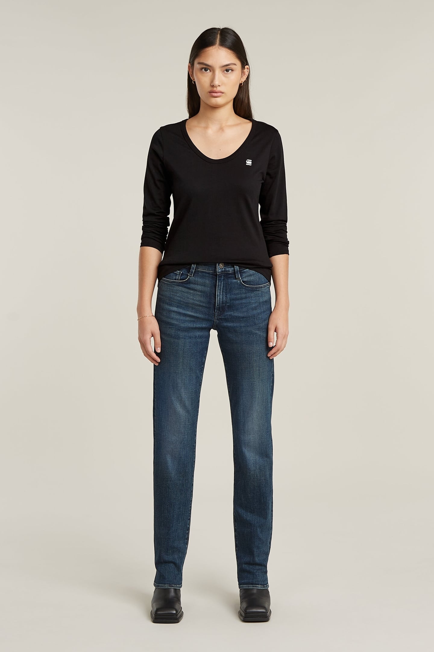 SLIM R T L\S DK BLACK 1