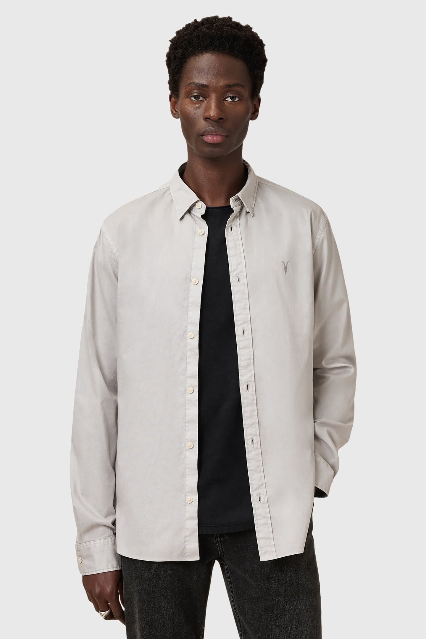 HAWTHORNE LS SHIRT CLOUDY GREY 2