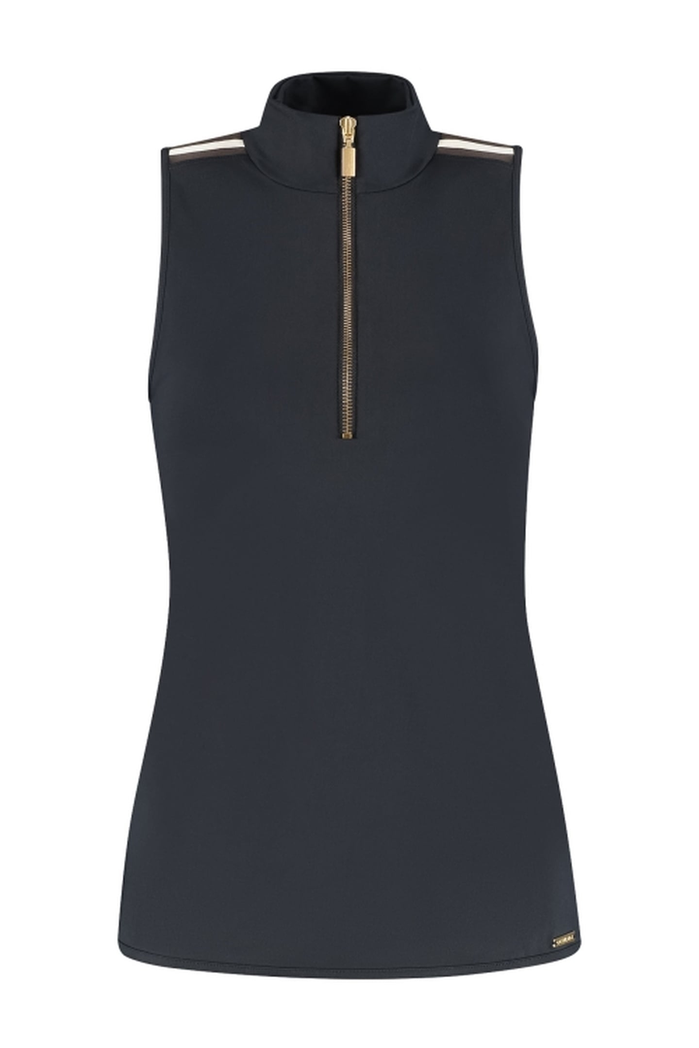 ROSY SLEEVELESS TOP BLACK CACAO PEARL 2