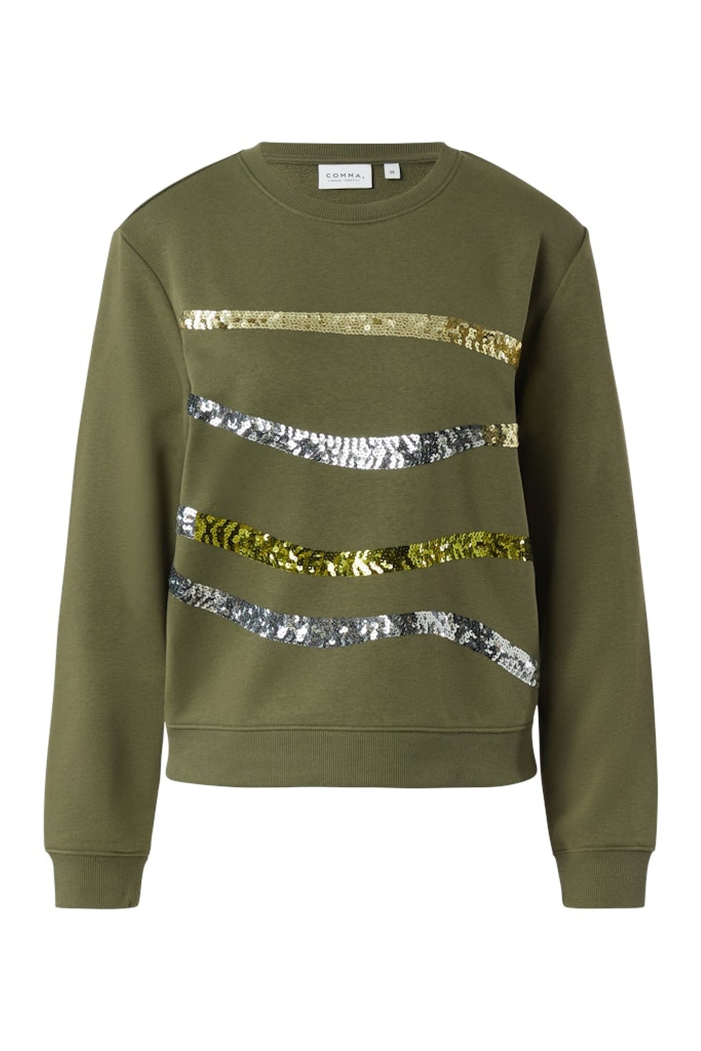 COMMA SWEATERS DARK GREEN 2