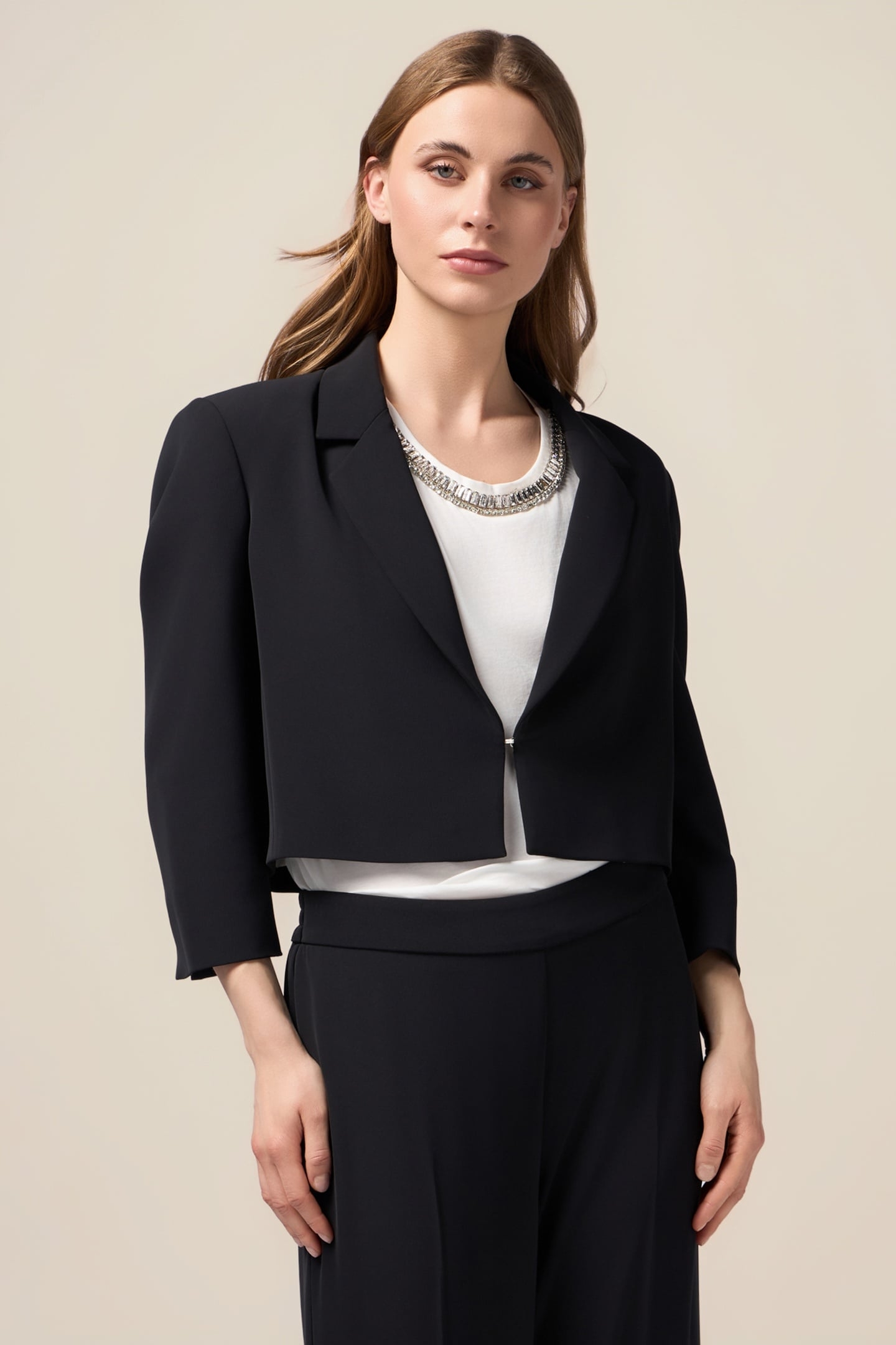 CROPPED BLAZER BLACK 1