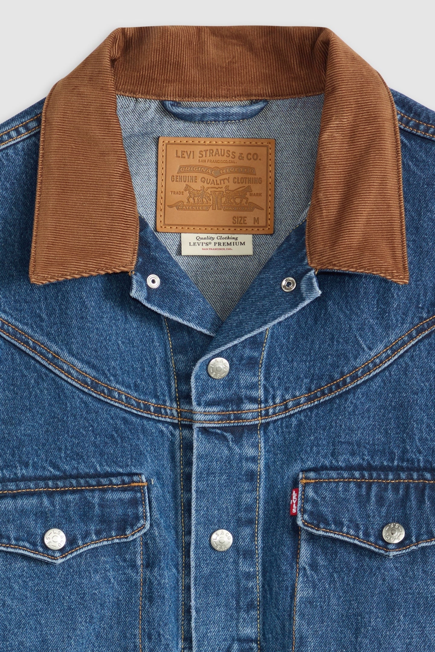 WESTERN SHORTHORN TRUCKER JACKET BLUE 5