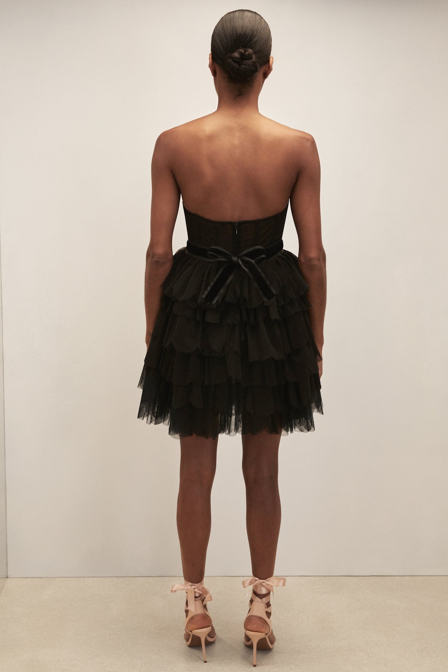 TULLE MINI DRESS BLACK 2