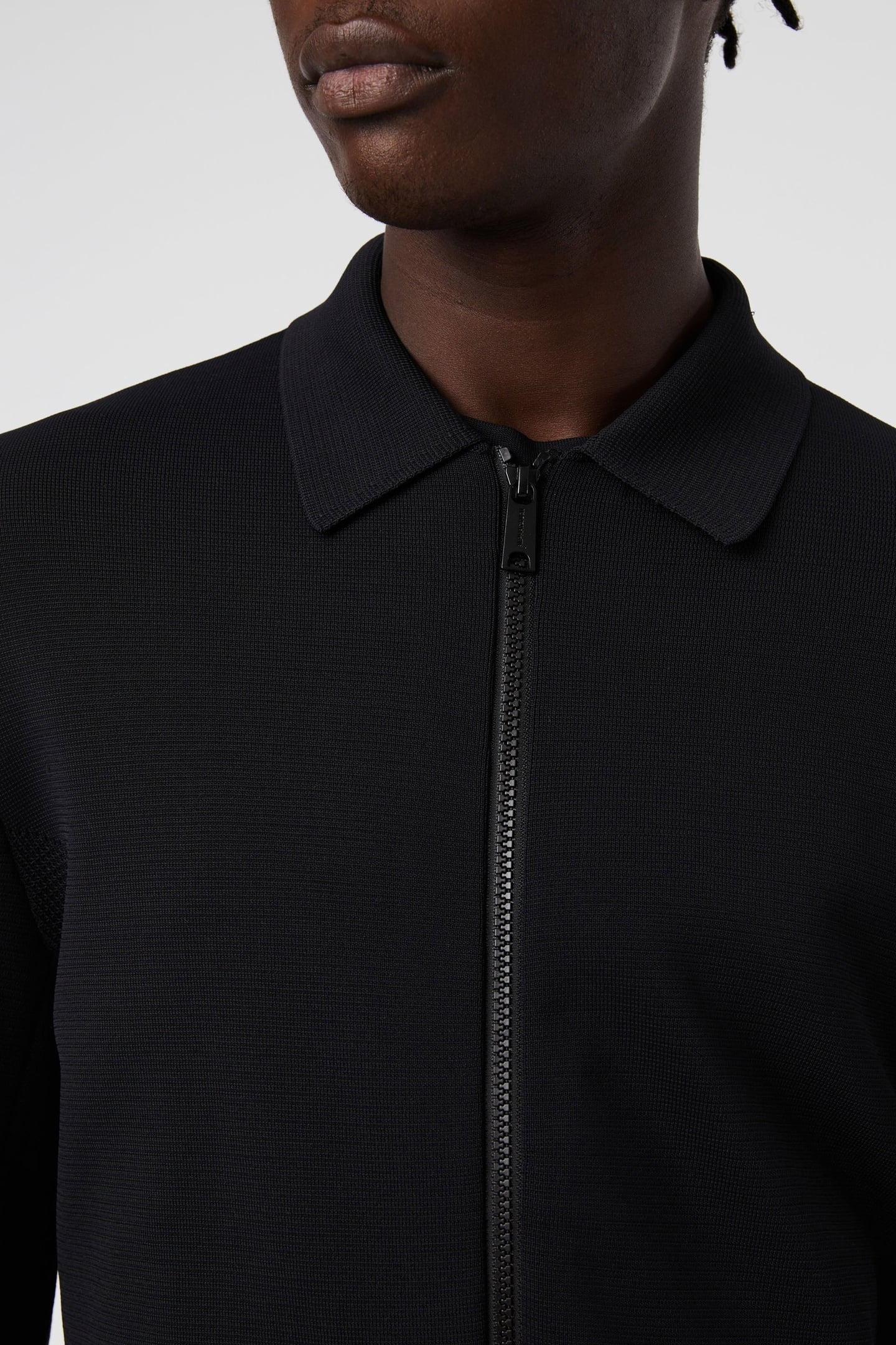 FANOA V1.Y8.01 FLAT-KNIT-JACKET BLACK 4