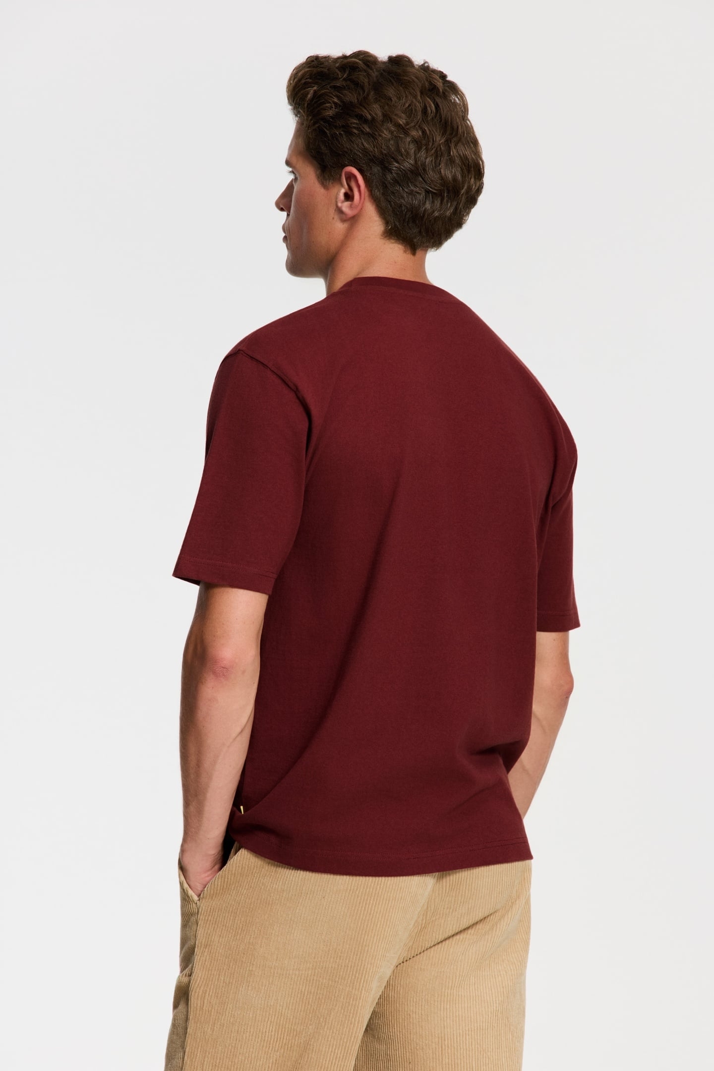 FINN RELAXED T-SHIRT CORAL LOGO RED EARTH 3