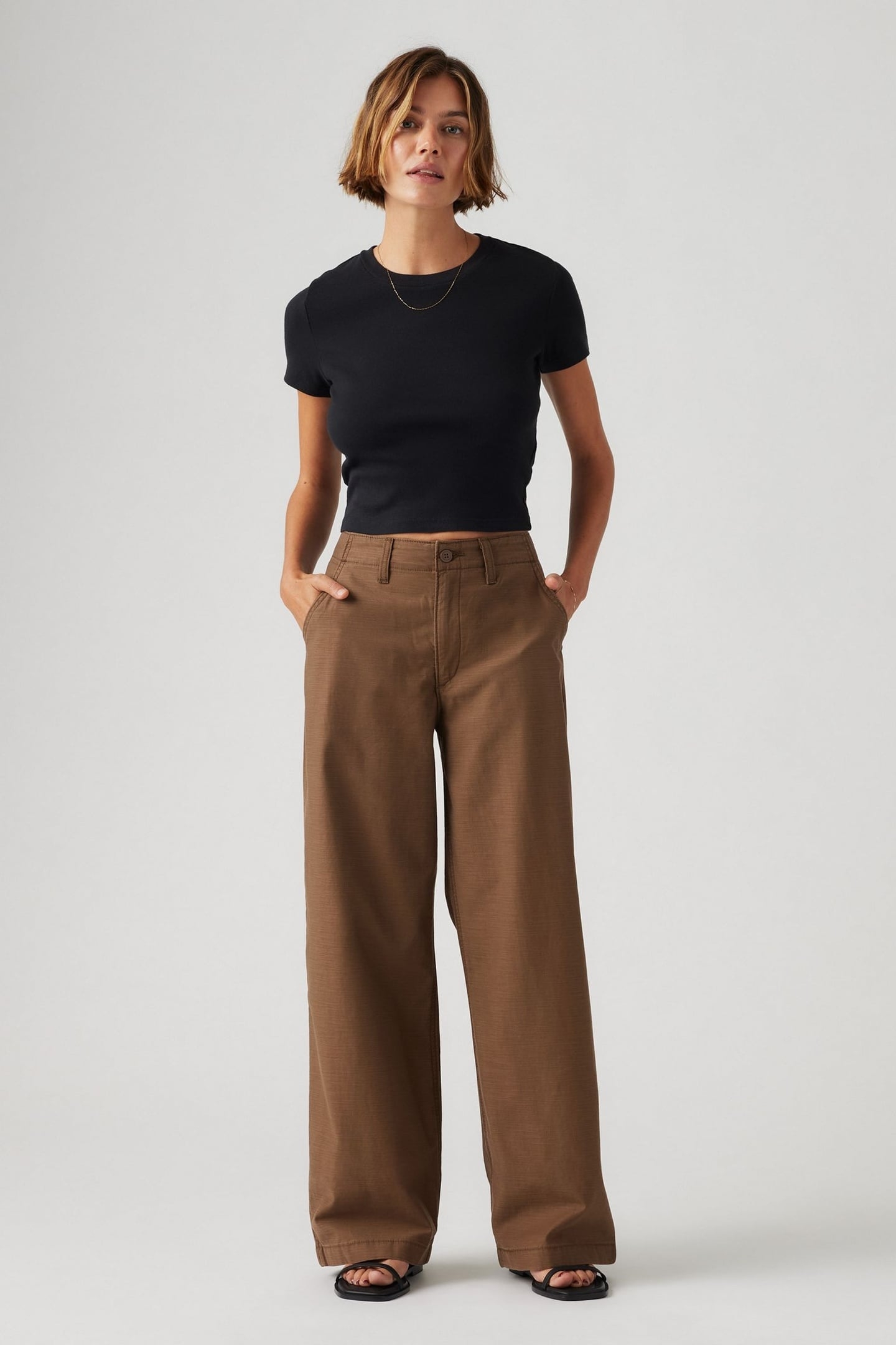 90'S STRAIGHT JEANS BROWN 3