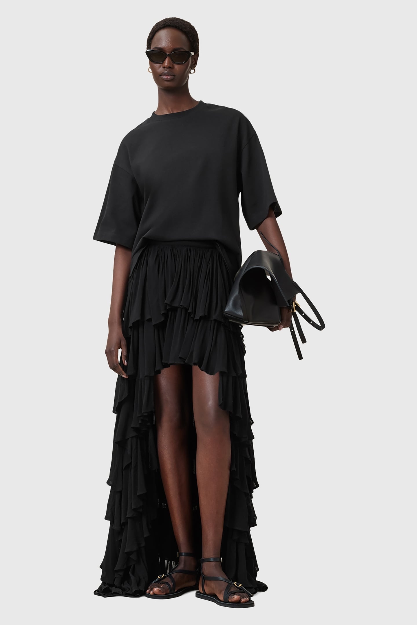AMELIE CROCHET TEE BLACK 3