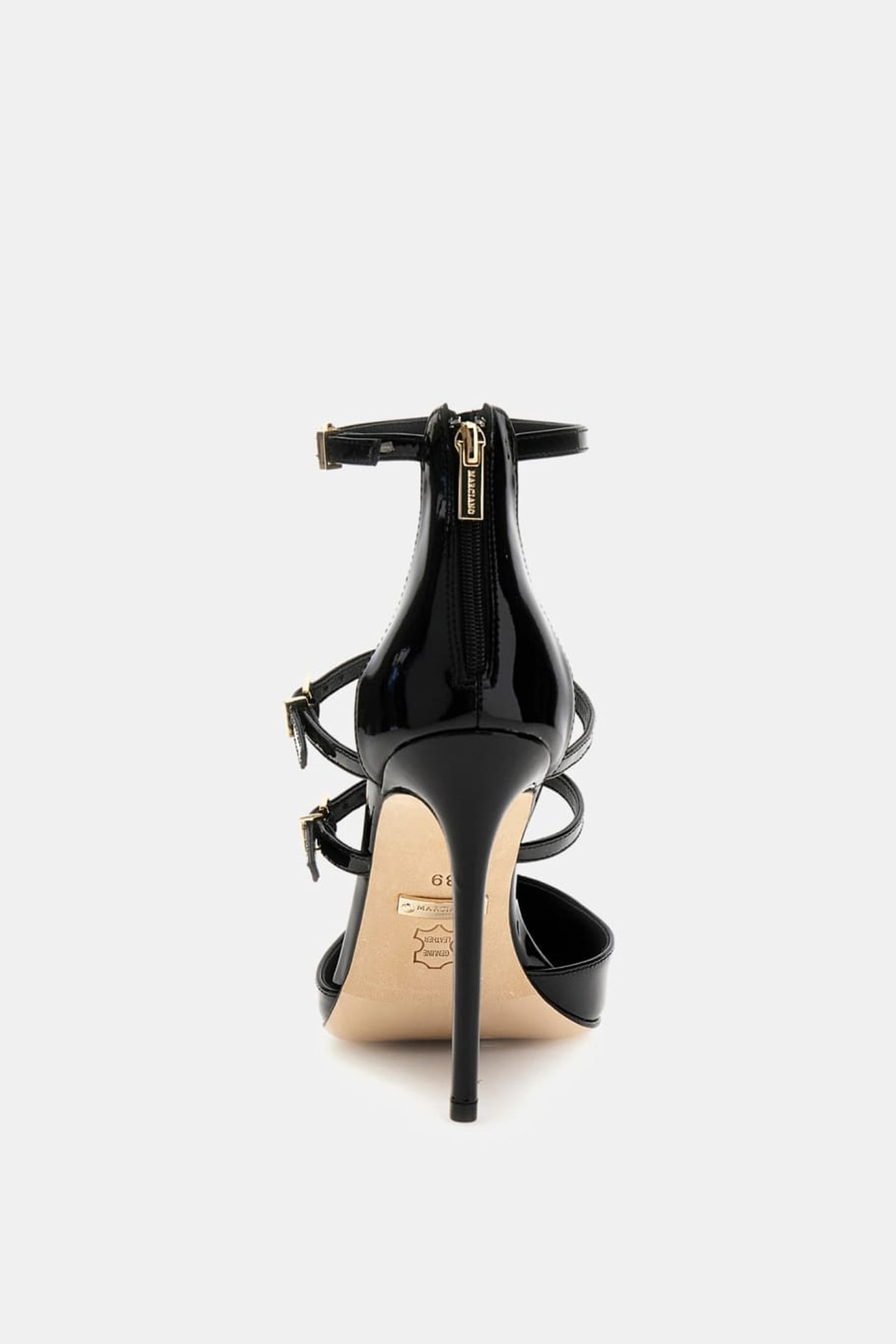 MARCIANO BY GUESS MULTISTRAP PUMP JET BLACK 4
