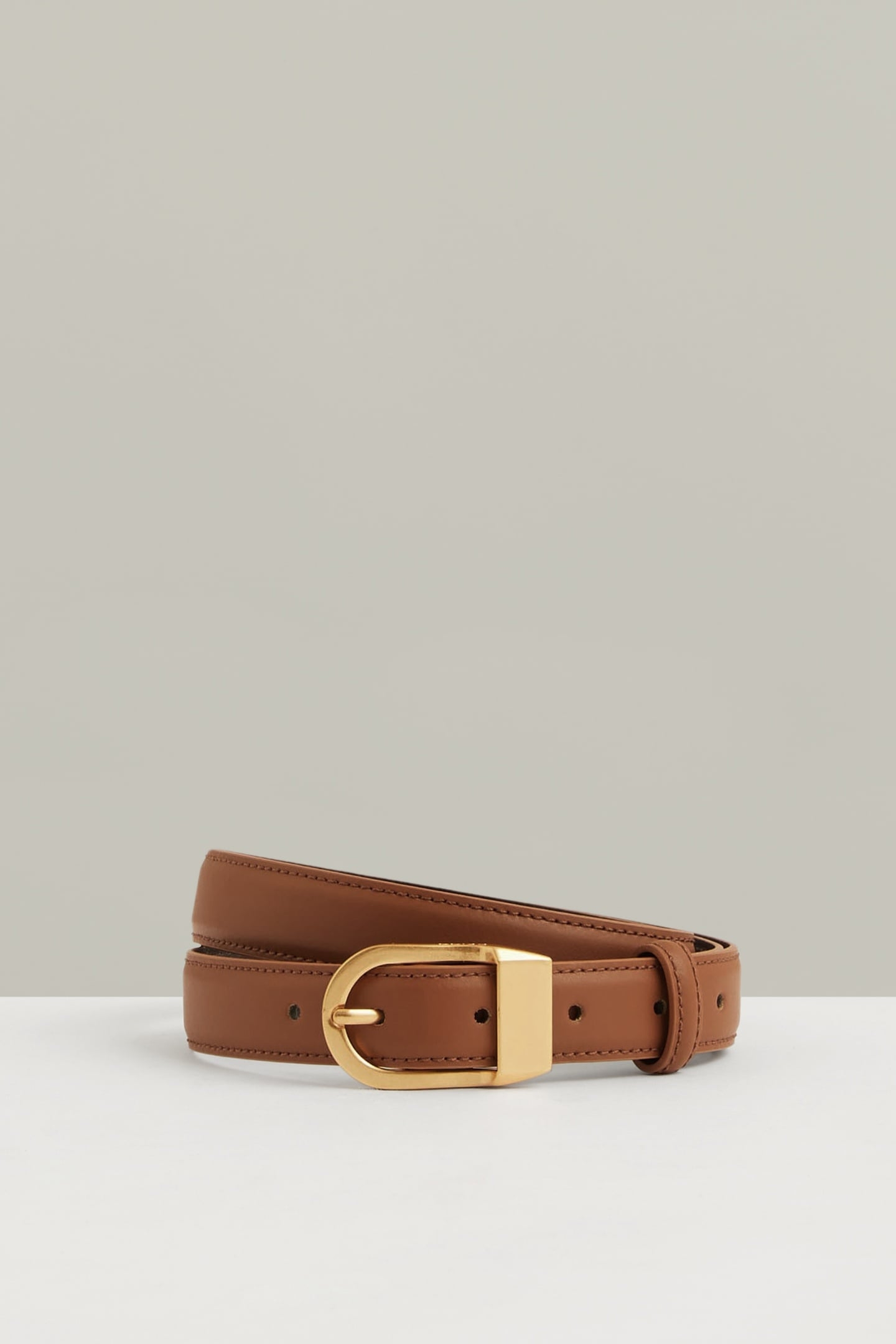 BUCKLE BELT TAN 1