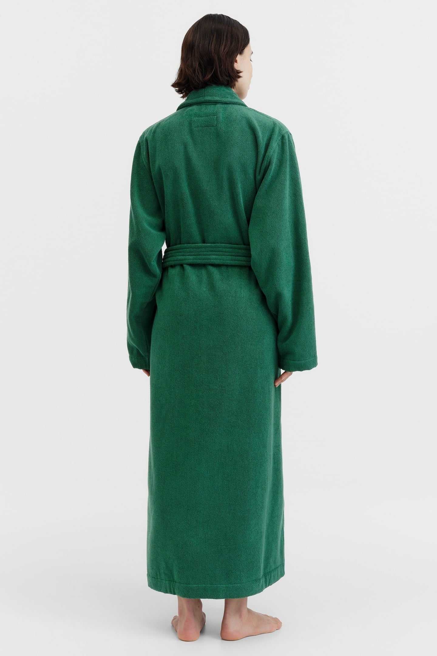 UNISEX CLASSIC BATHROBE TEAL GREEN 4