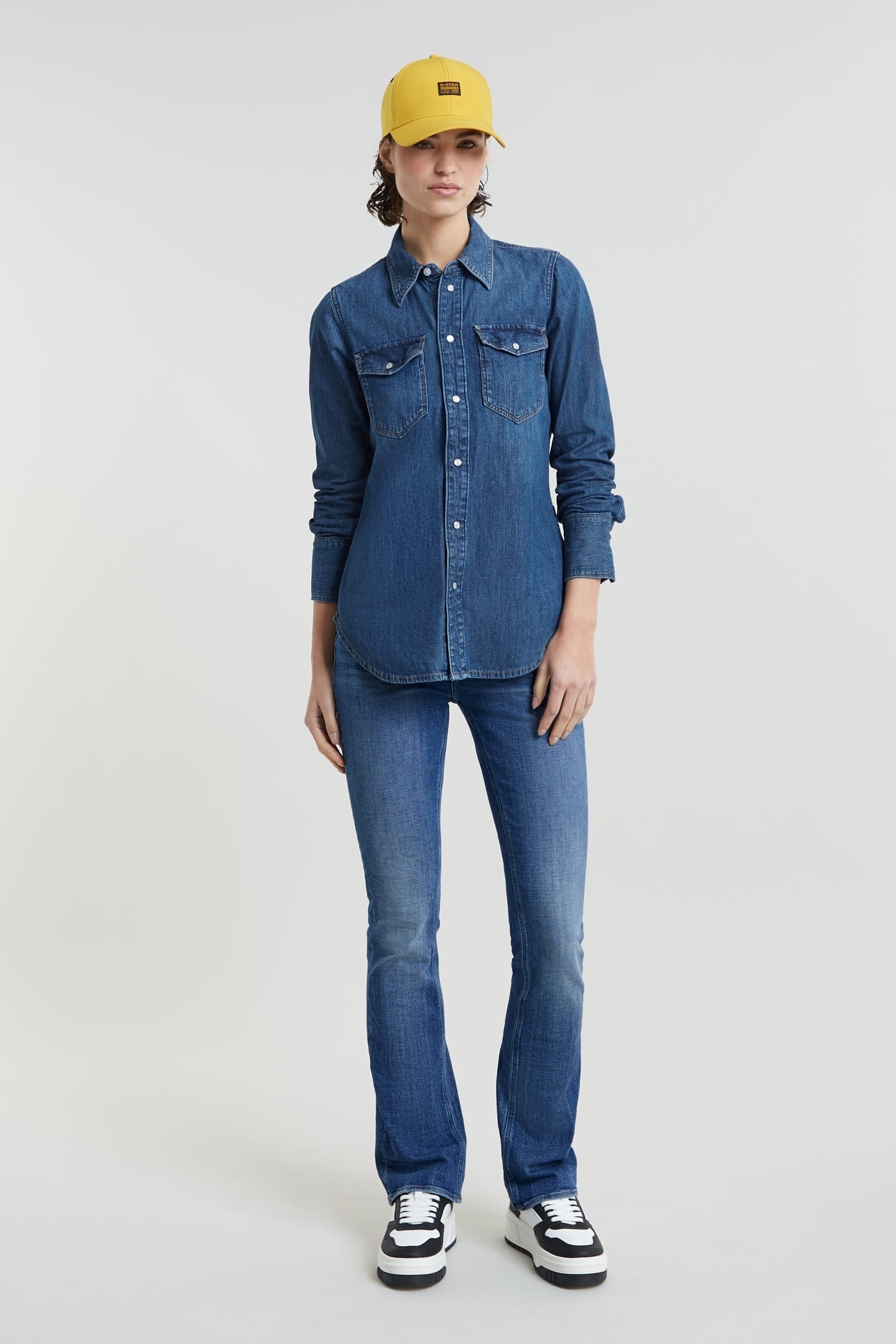 SLIM WESTERN SHIRT L\S WORN IN WINDWARD 1