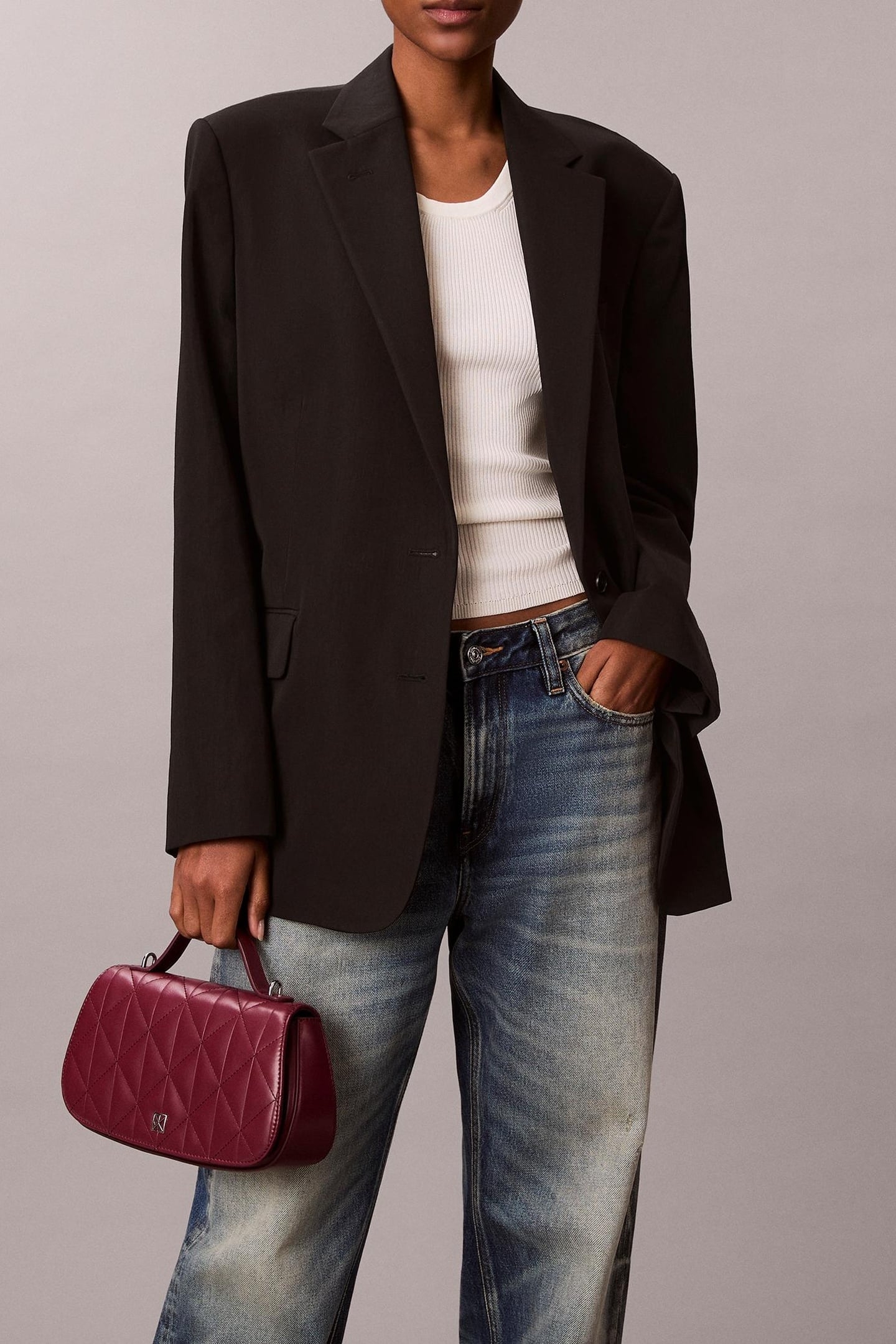 QUILTED TOP HANDLE CHAIN BAG ALLURING PINK 1