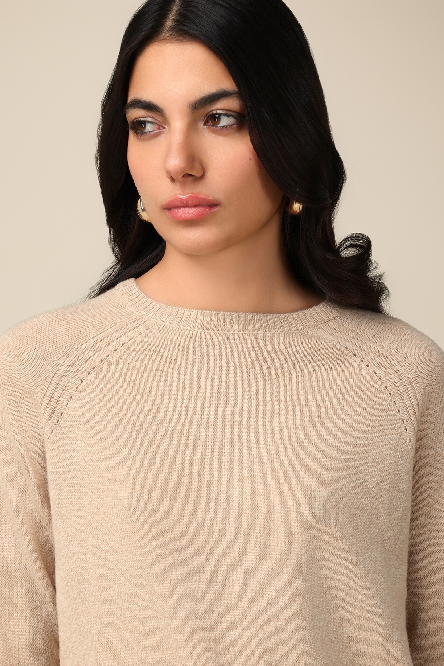 CASHMERE BLEND CREW-NECK SWEATER LIGHT BLUE 4